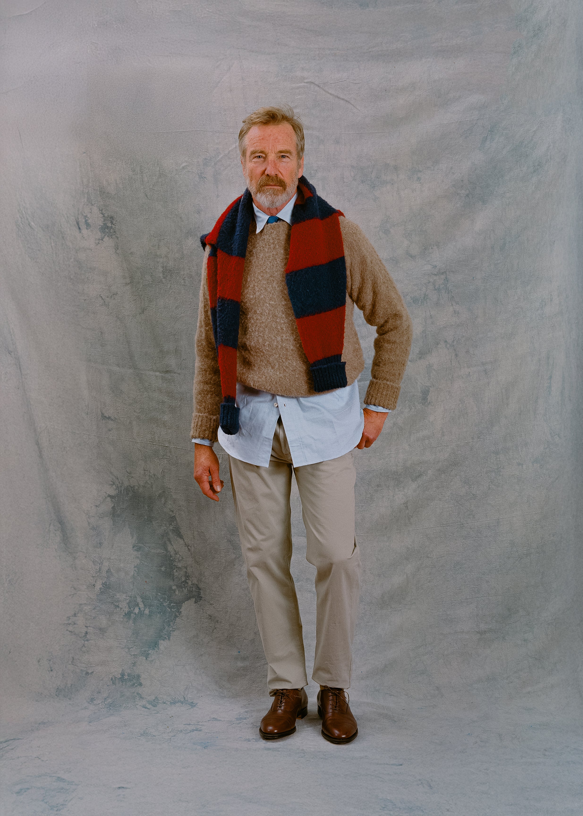 Made-in-Scotland Tan Shaggy Dog Sweater - Classic Fit