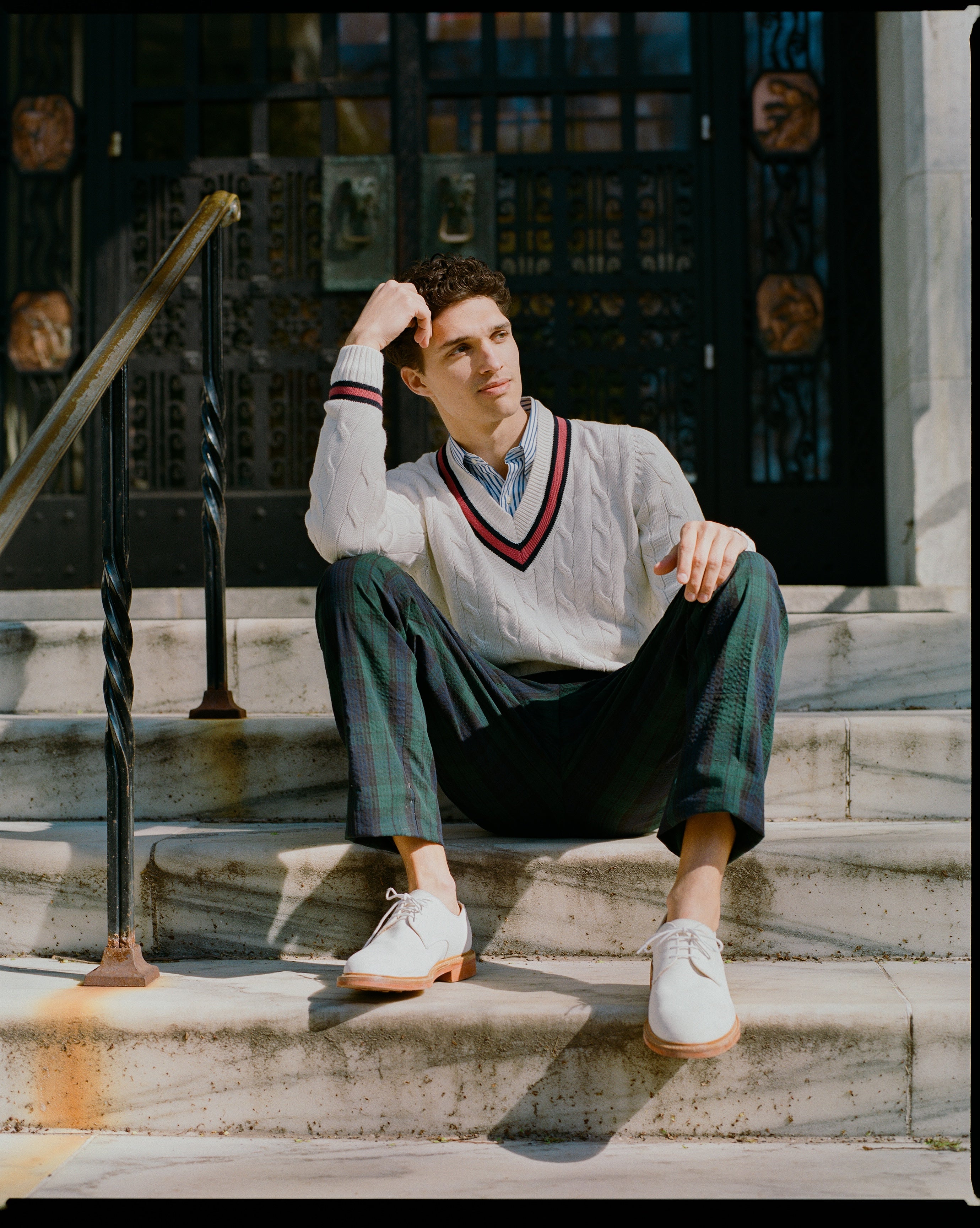 Classic White Suede Bucks