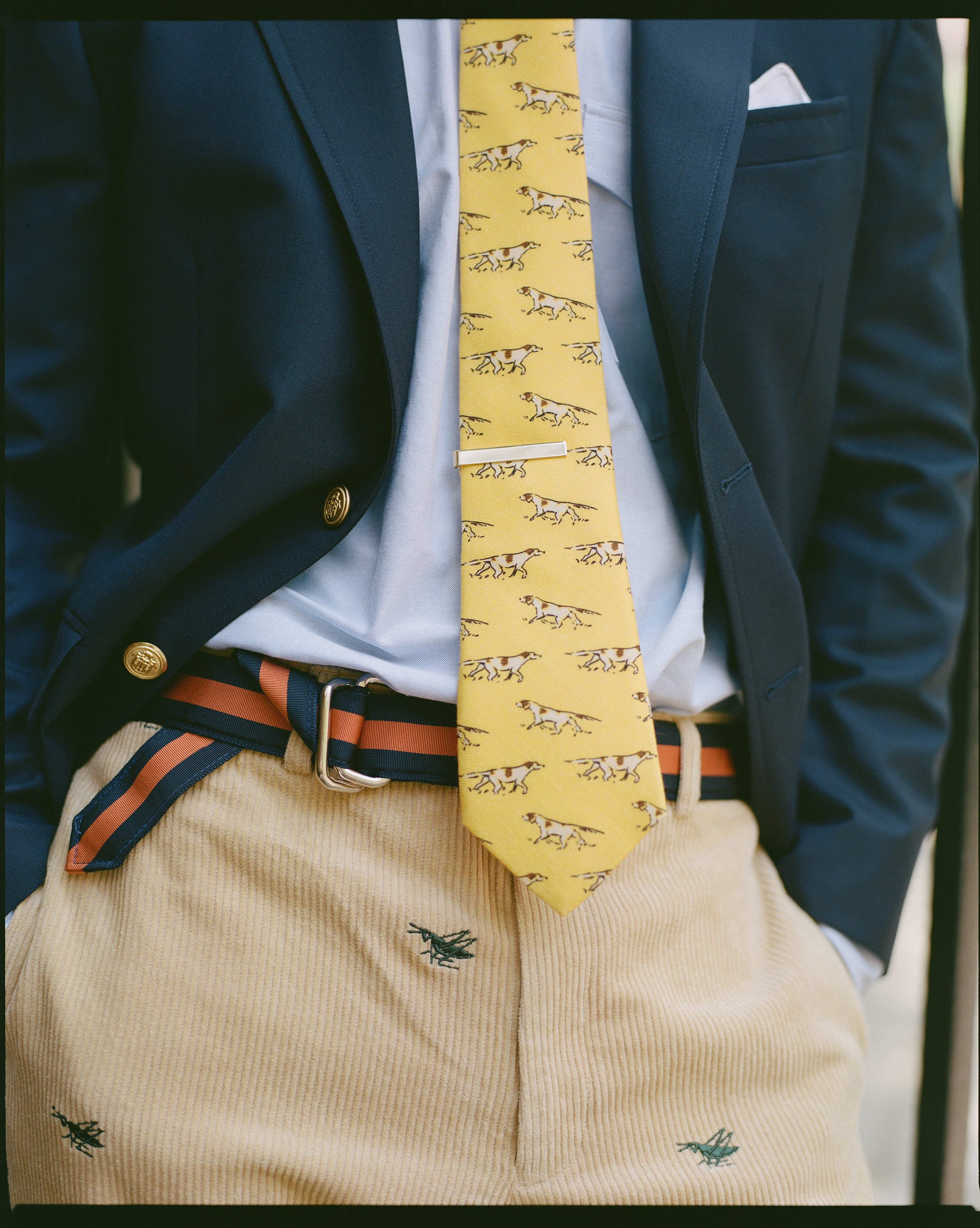 Grasshopper Club Natural Wide Wale Corduroy Critter Pant