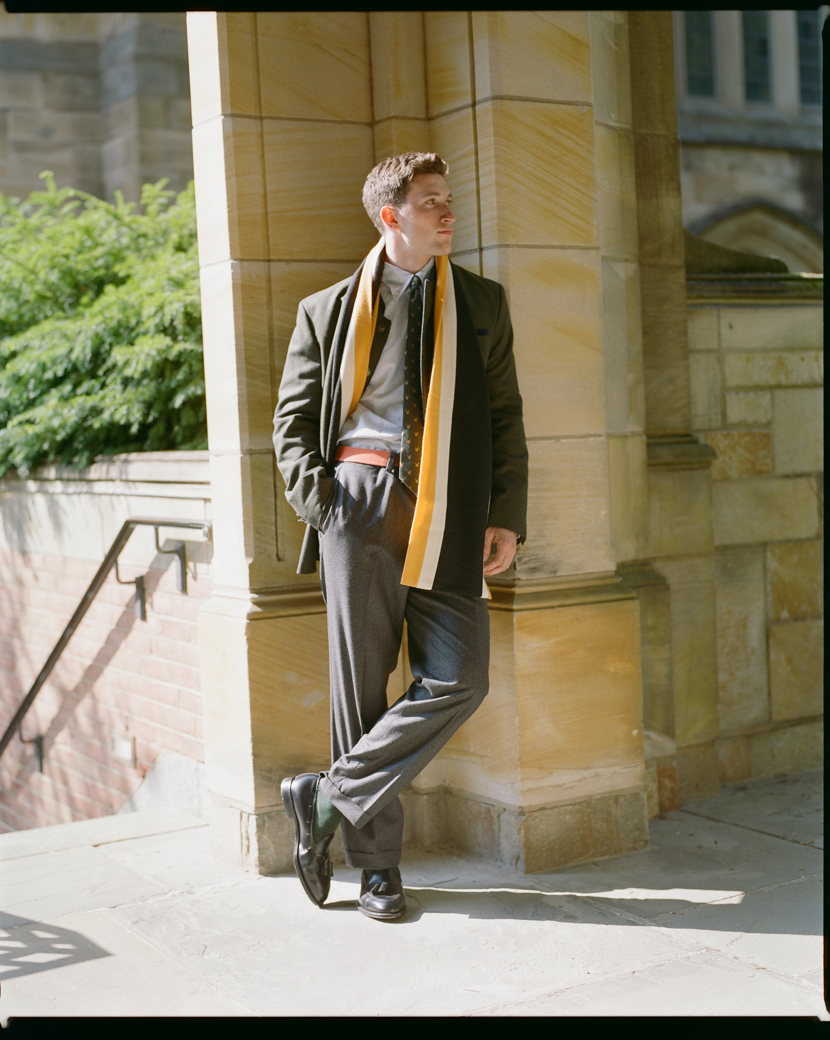 Made-in-England Ezra Stiles College Schoolboy Muffler