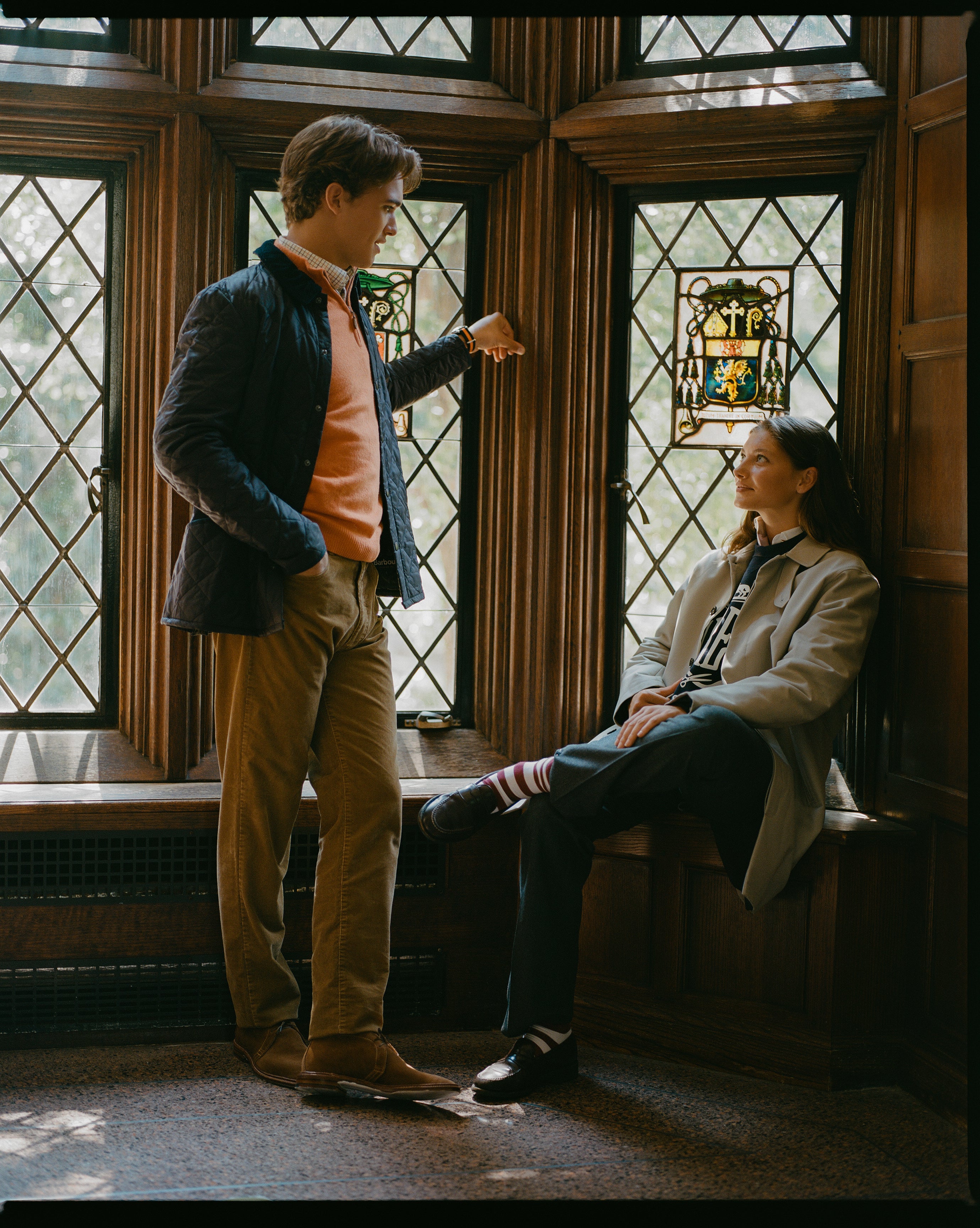 Tan 5-Pocket Corduroy Pant