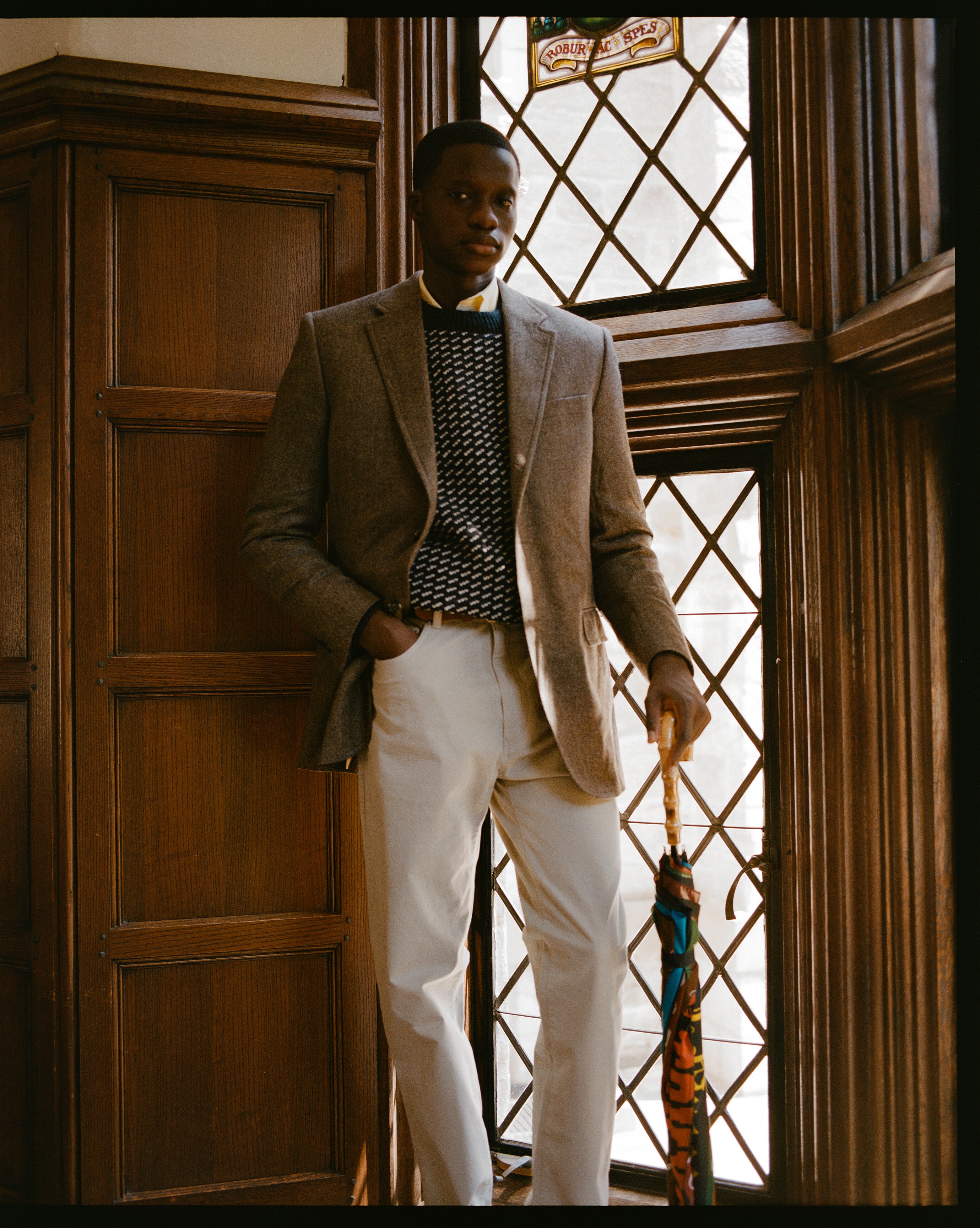 Stone 5-Pocket Twill Pant