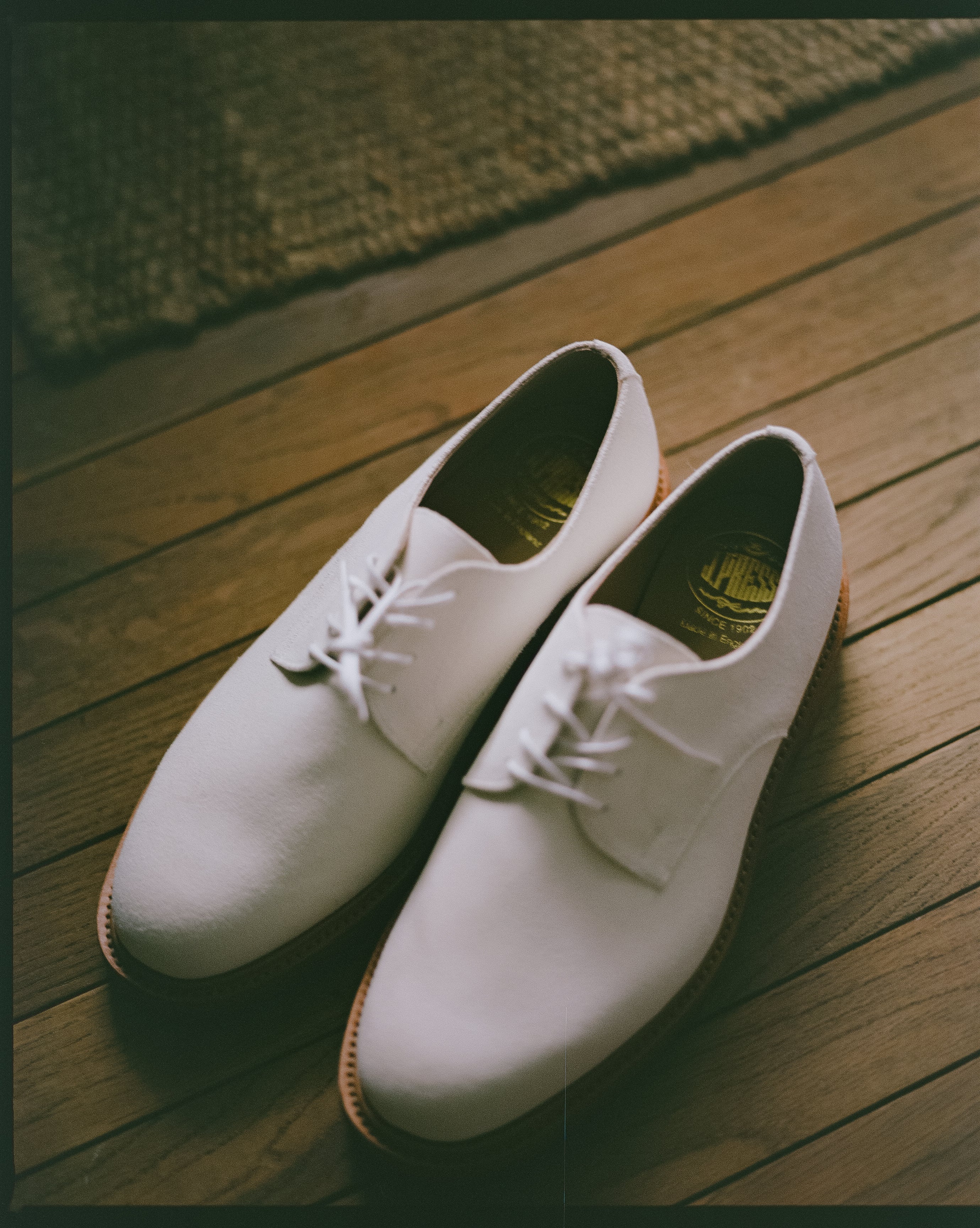 Classic White Suede Bucks