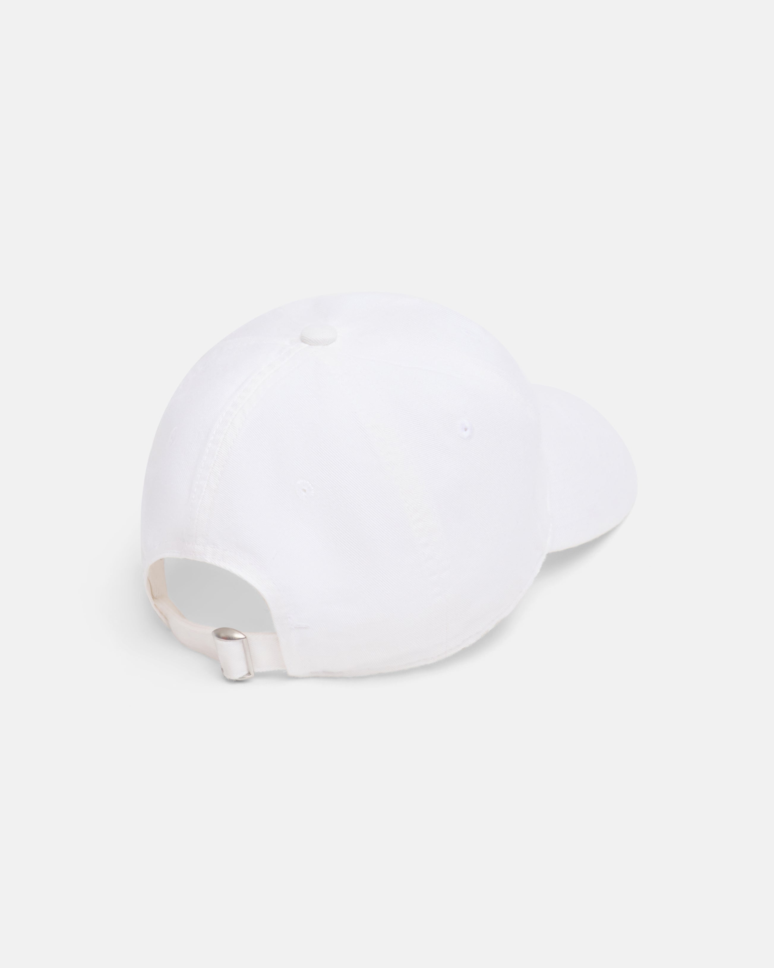 Bulldog White Needlepoint Hat