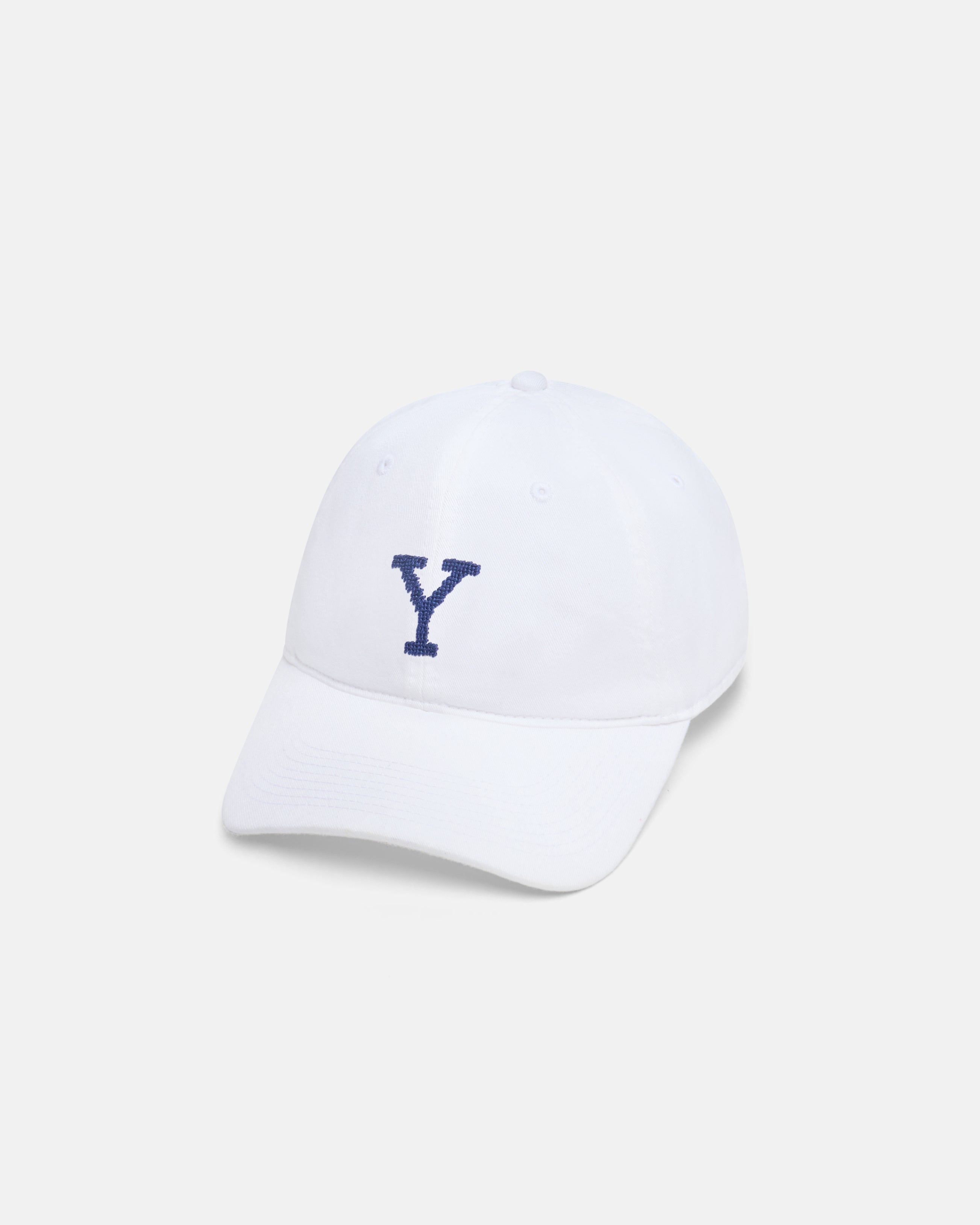 Yale University White Needlepoint Hat