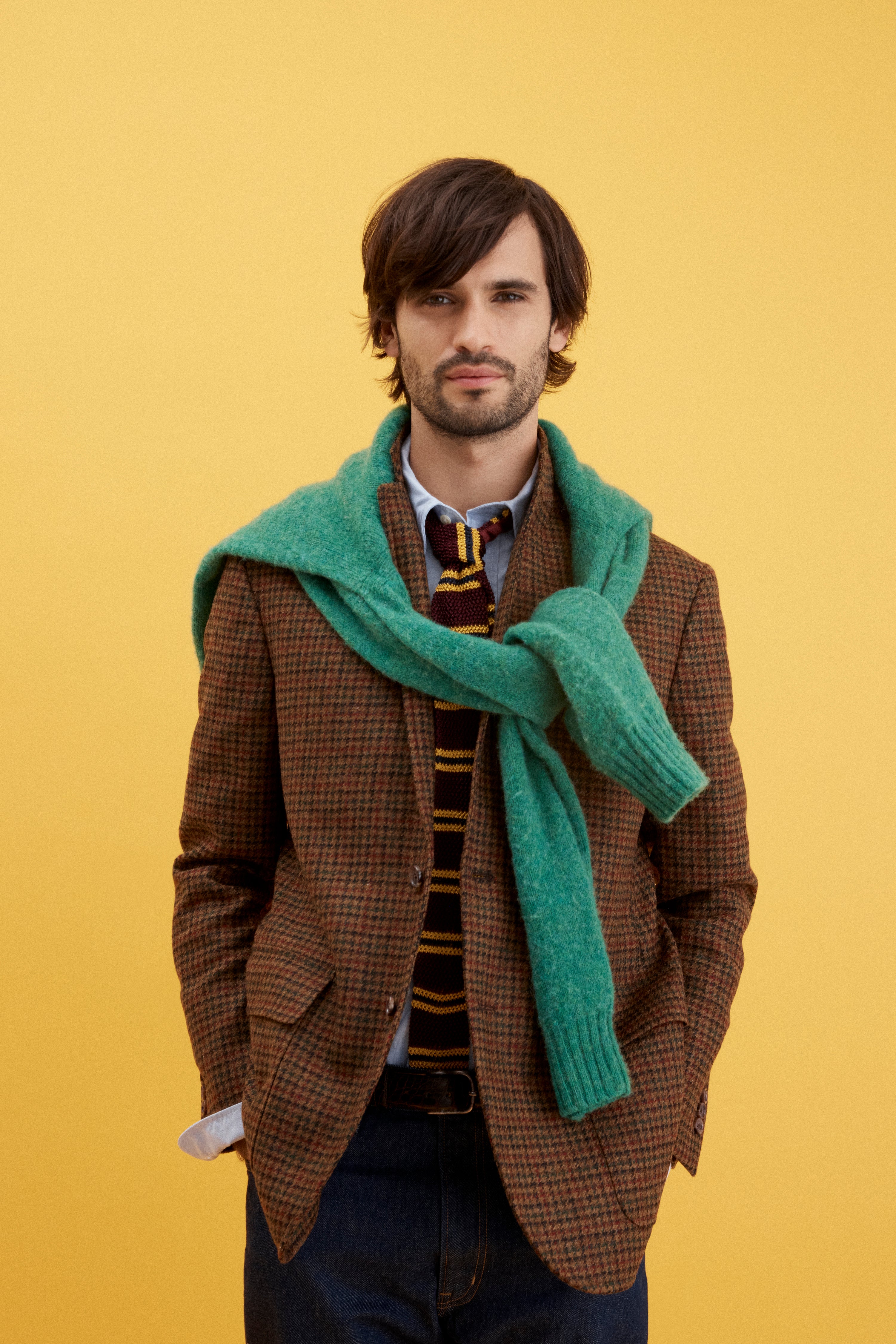 Made-in-USA Houndstooth Tweed Sportcoat