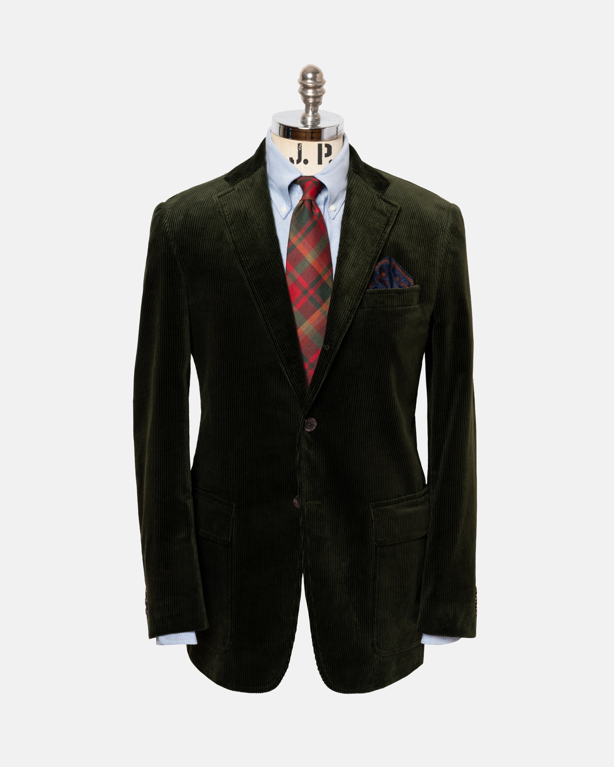 Made-in-USA Olive Duca Visconti Corduroy Sport Coat