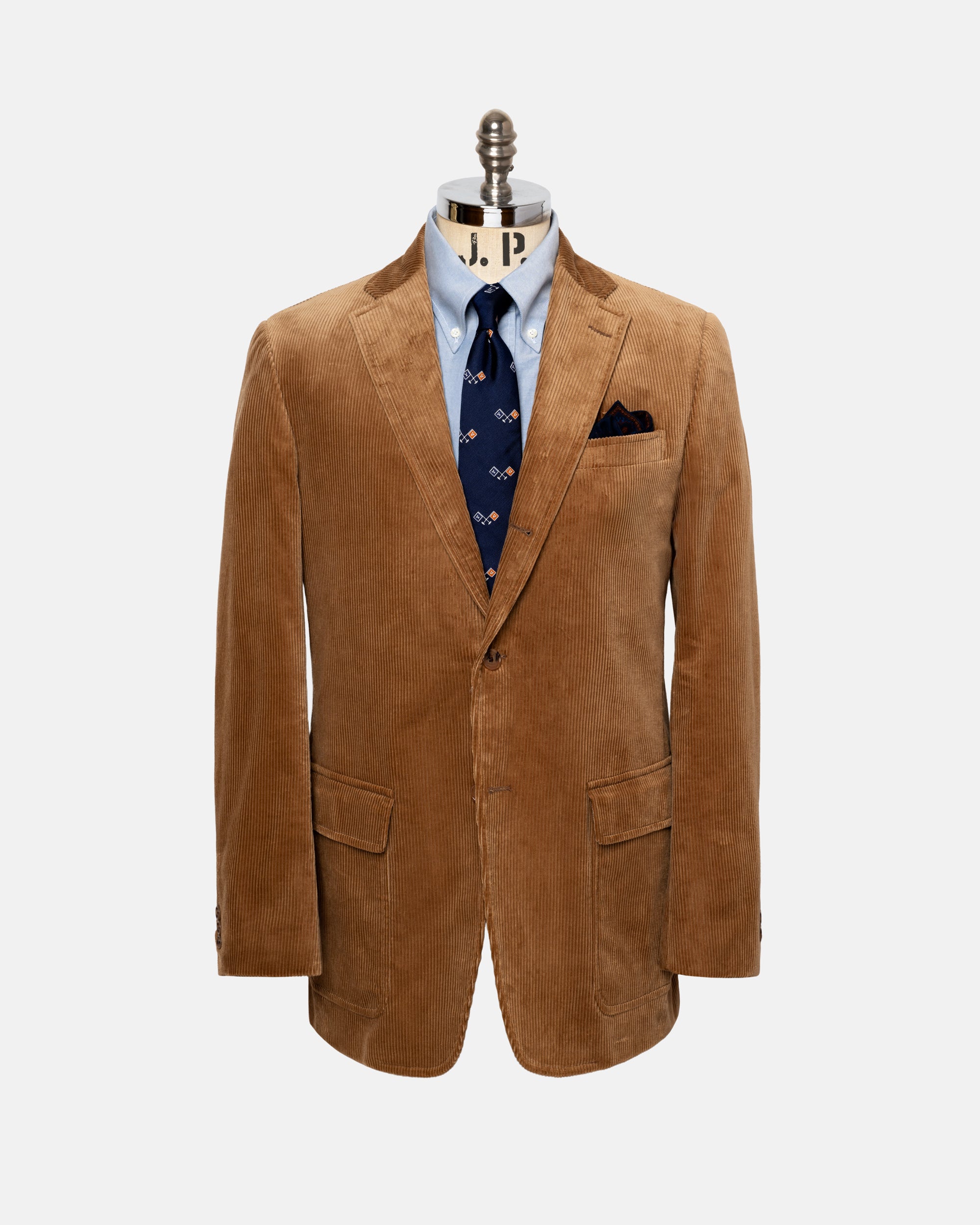 Made-in-USA Tan Duca Visconti Corduroy Sport Coat