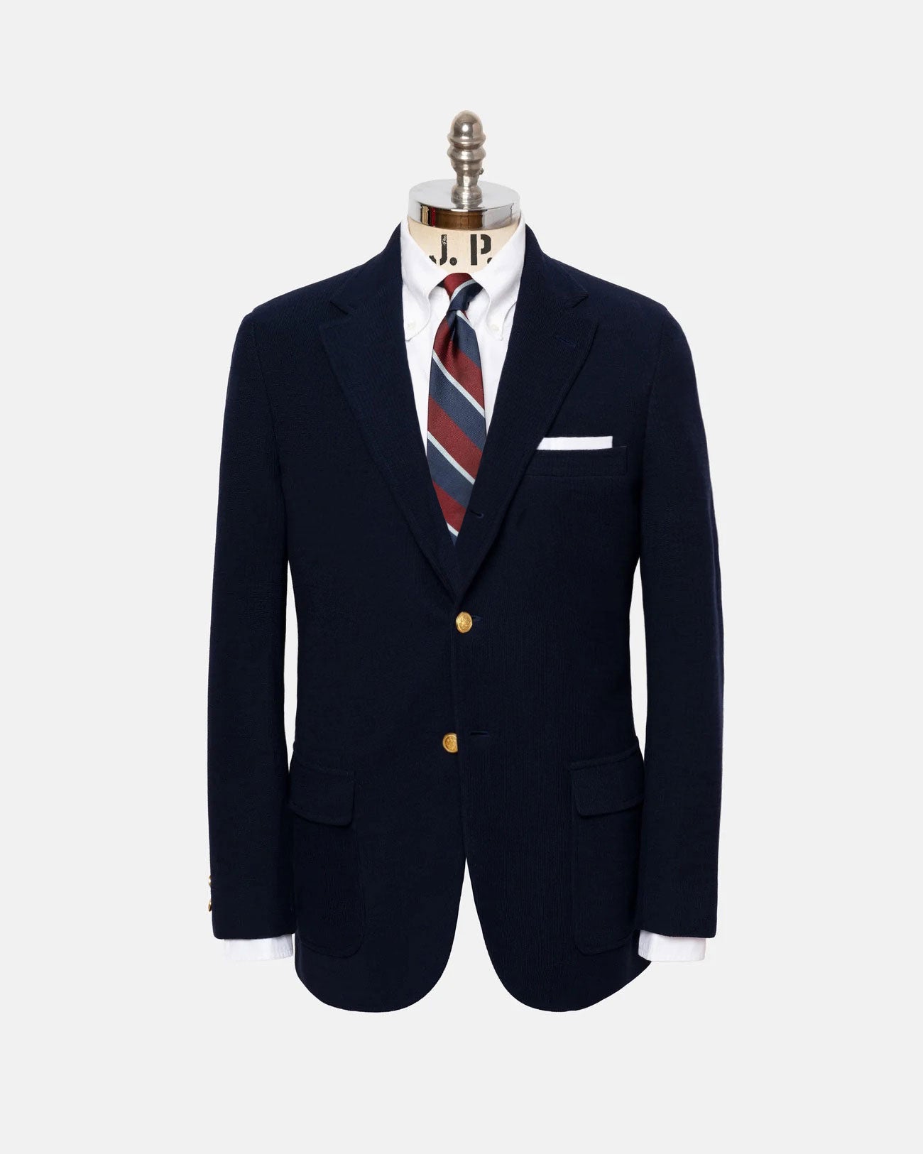 Navy Knit Blazer