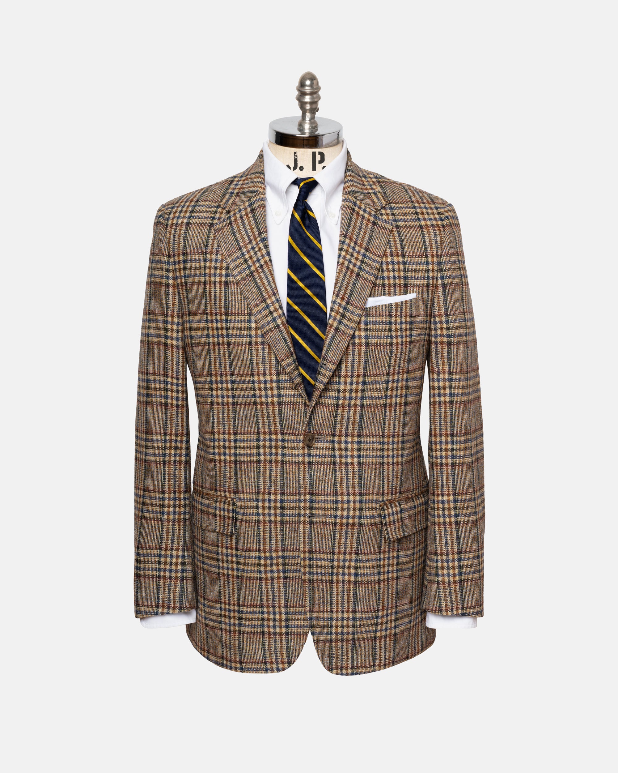 Made-in-Canada Tan, Rust & Blue Prince of Wales Sport Coat