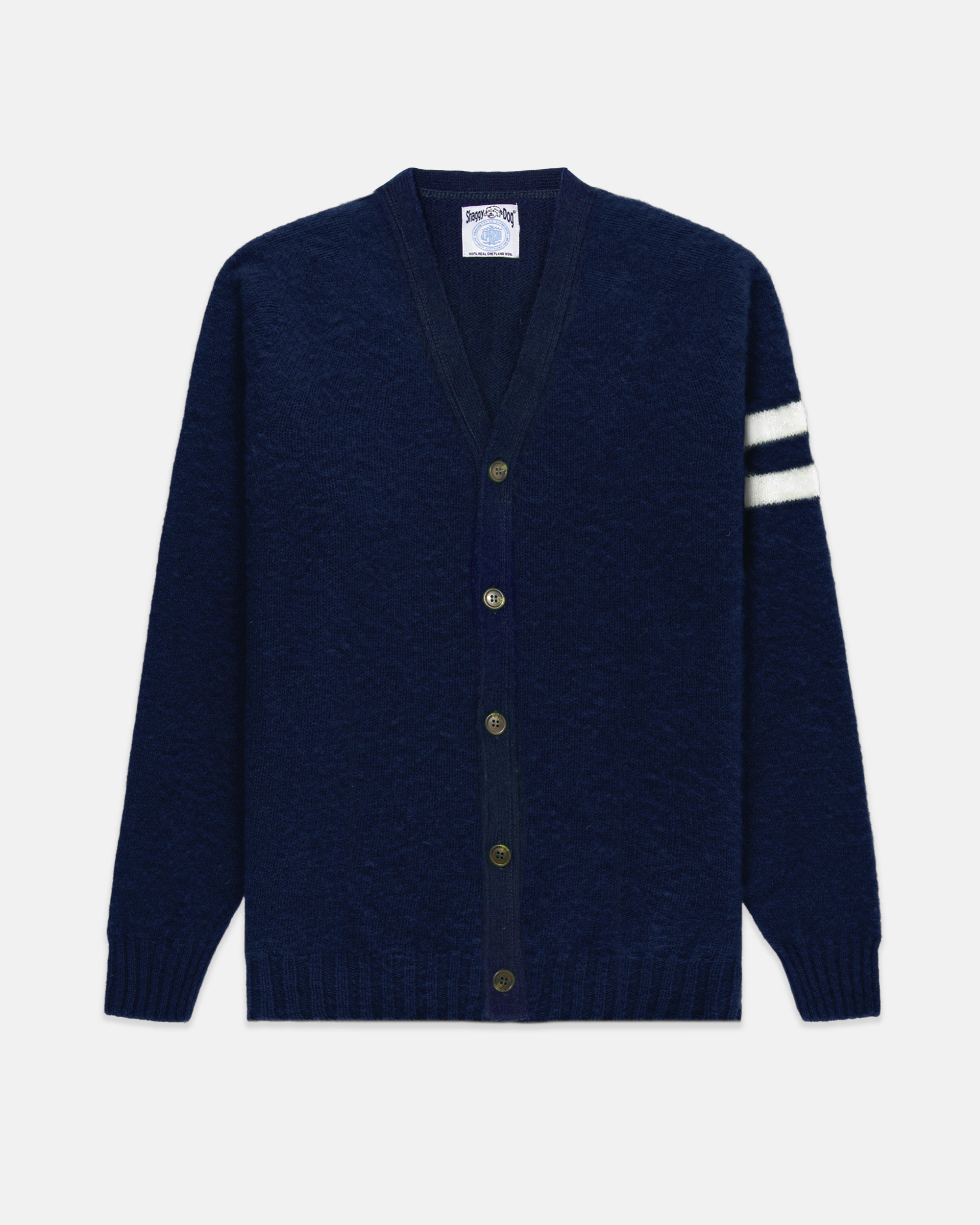 Shaggy Dog University Cardigan - Blue | Men's Sweaters - J. Press