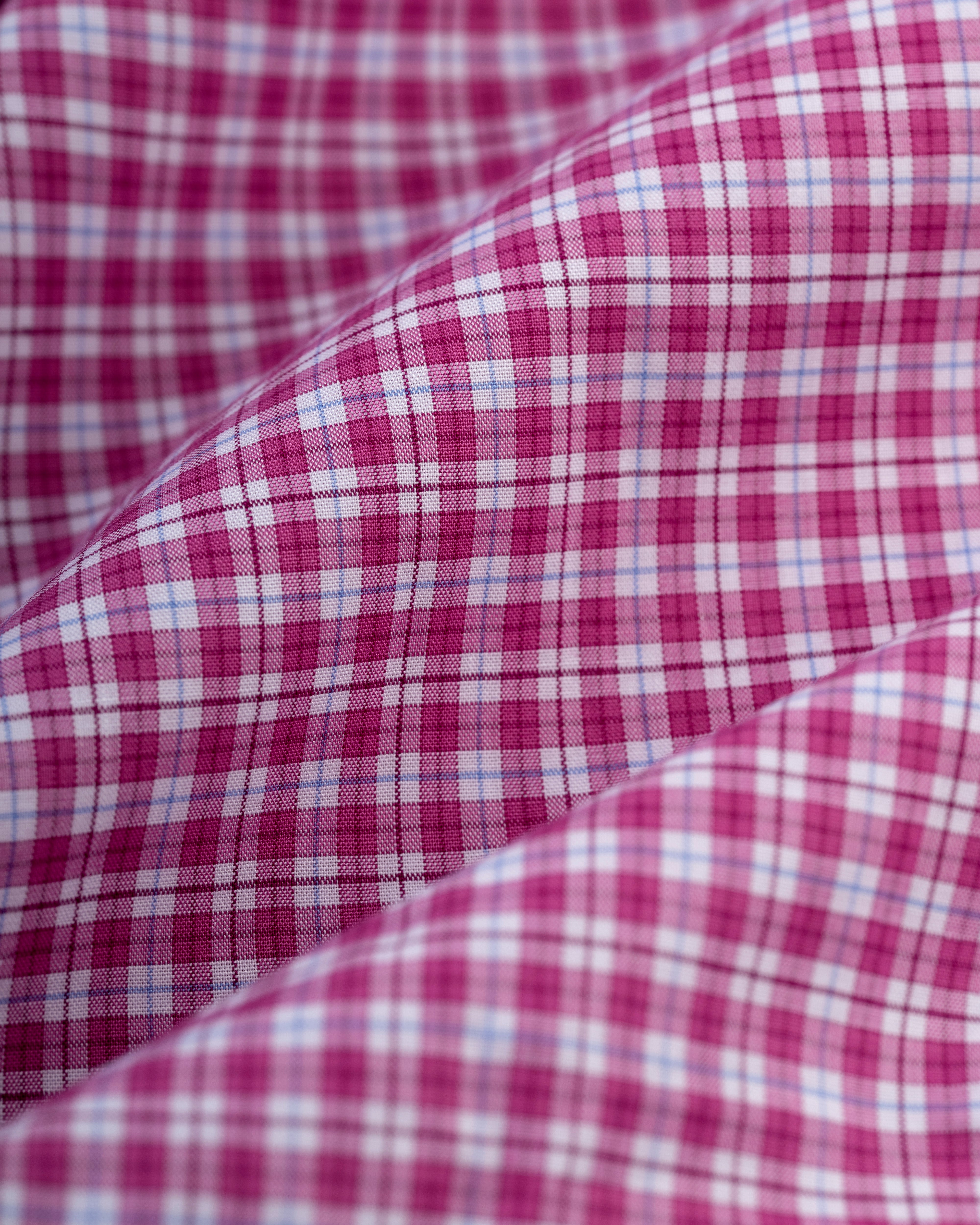 Made-in-USA Pink & Blue Check Sport Shirt - Classic Fit