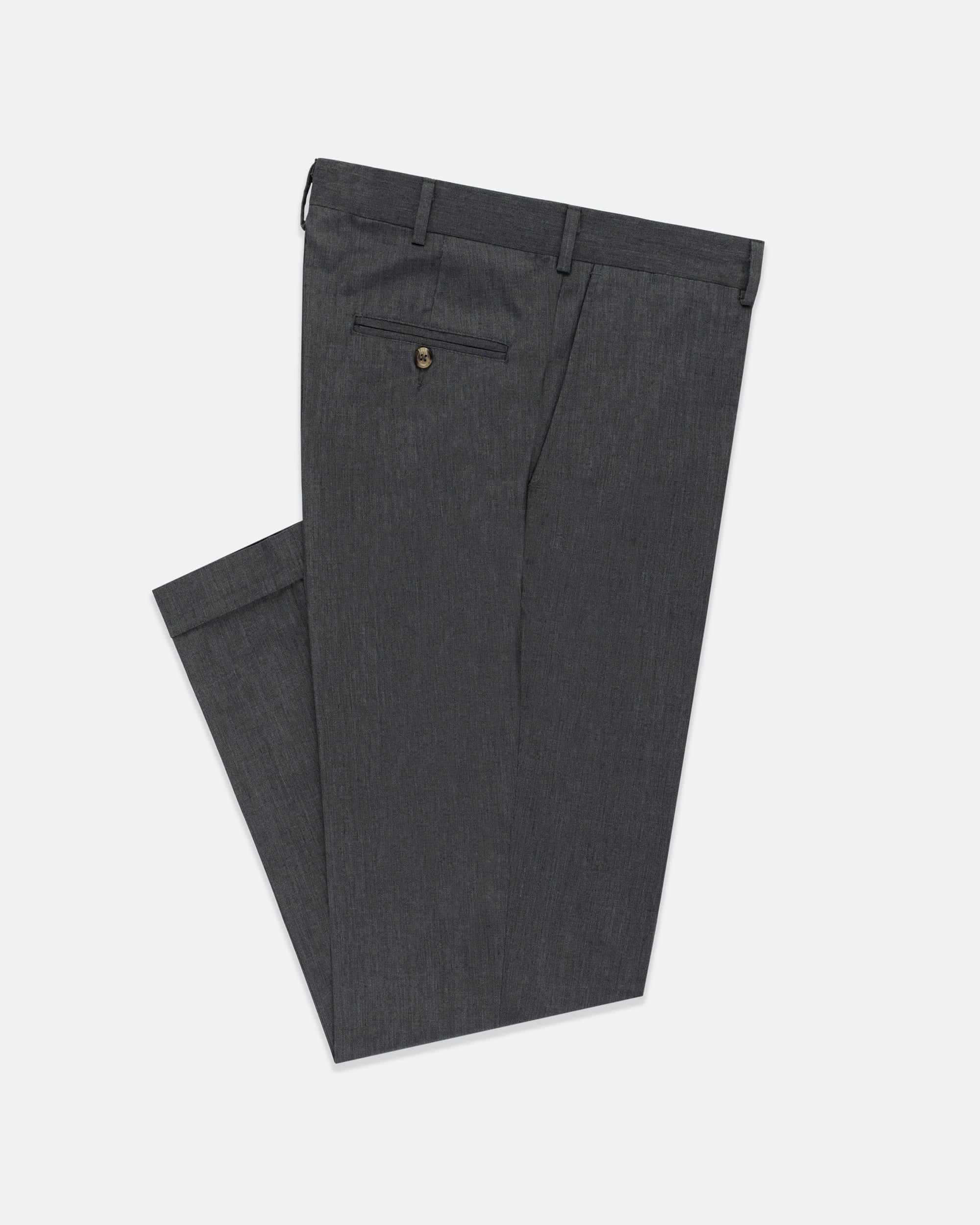 Made-in-USA Charcoal Cotton Poplin Pant