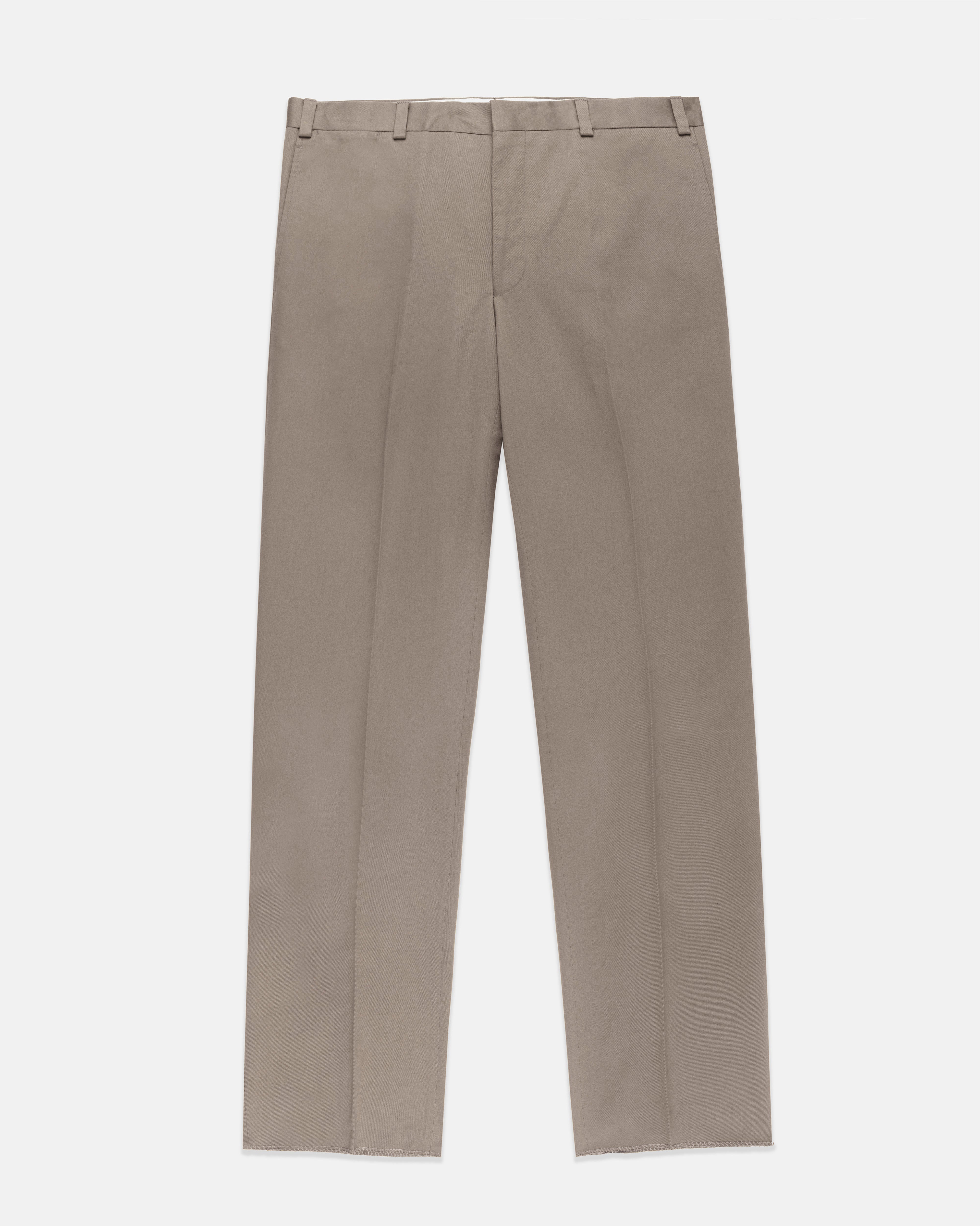 Made-in-Canada Grey Cotton Drill Cloth Trousers