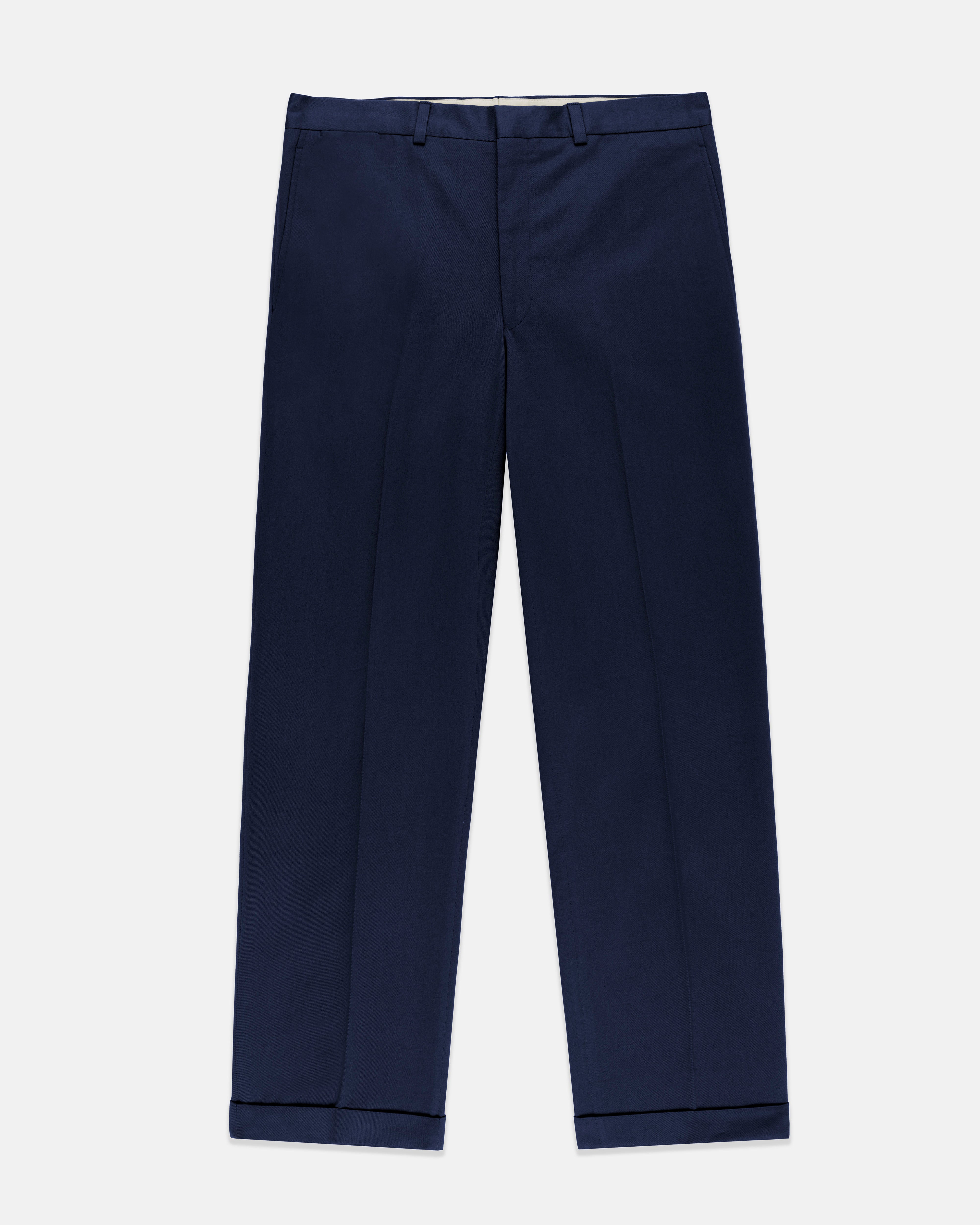 Made-in-Canada Navy Cotton Drill Cloth Trousers