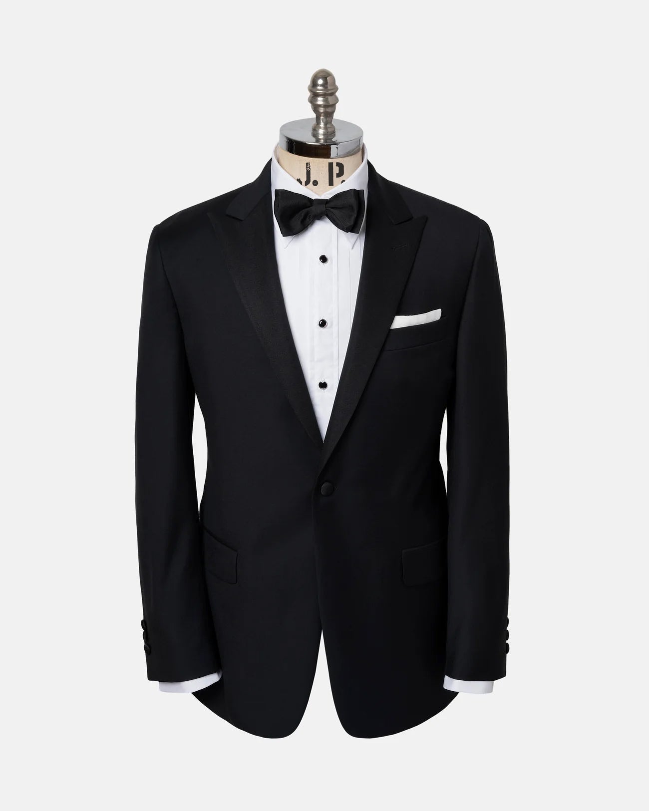 Made-in-USA Grosgrain Peak Lapel Tuxedo