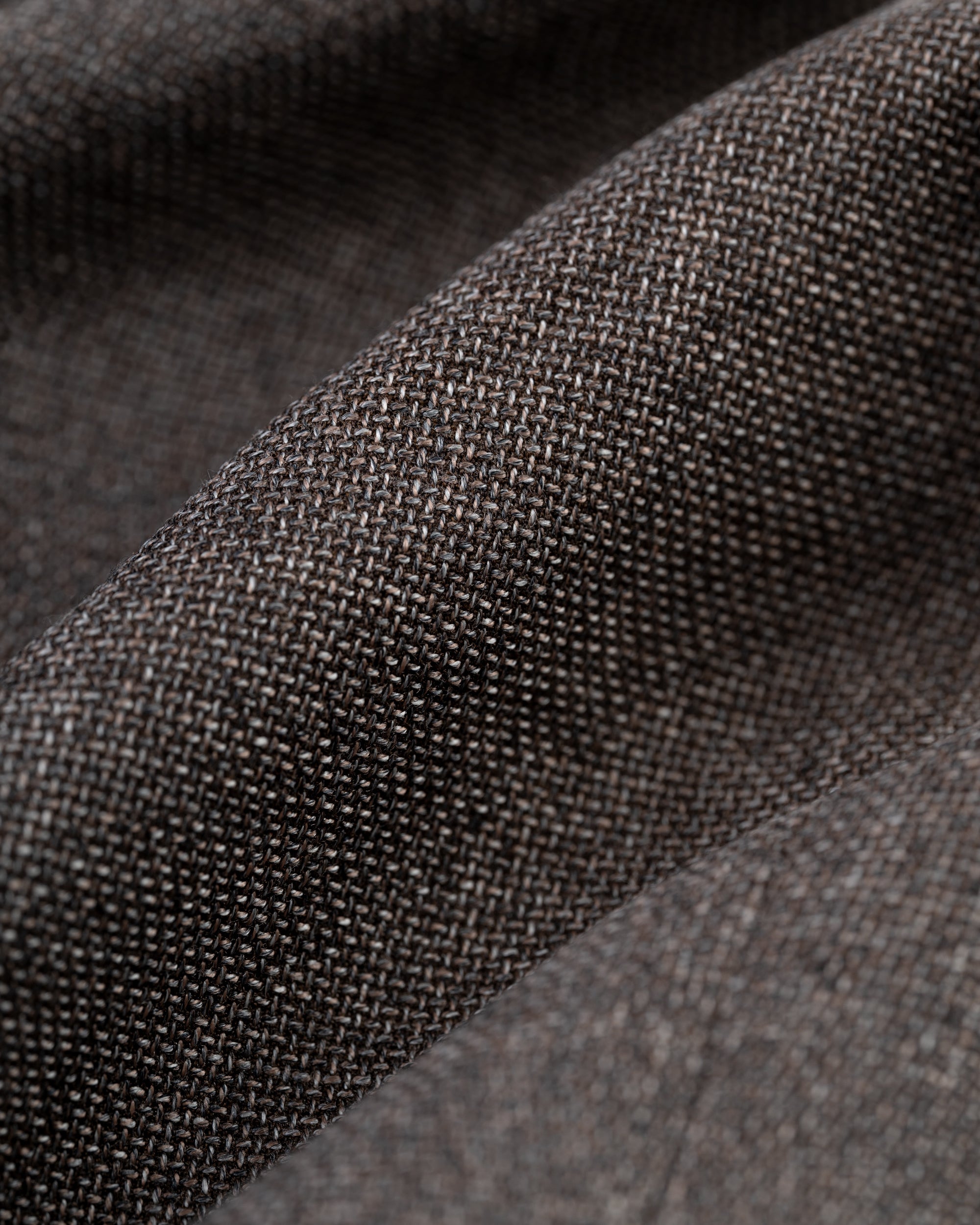 Made-in-Canada Solid Brown Wool Hopsack Sport Coat