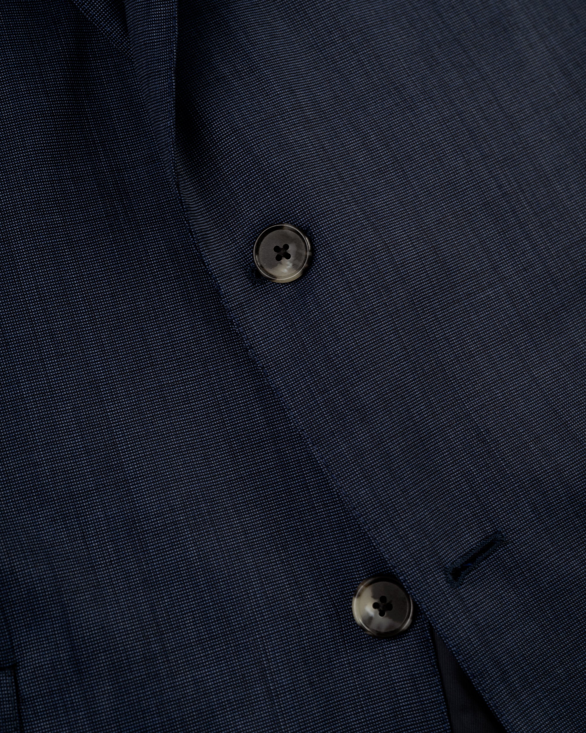 Made-in-USA Blue Birdseye Wool Suit