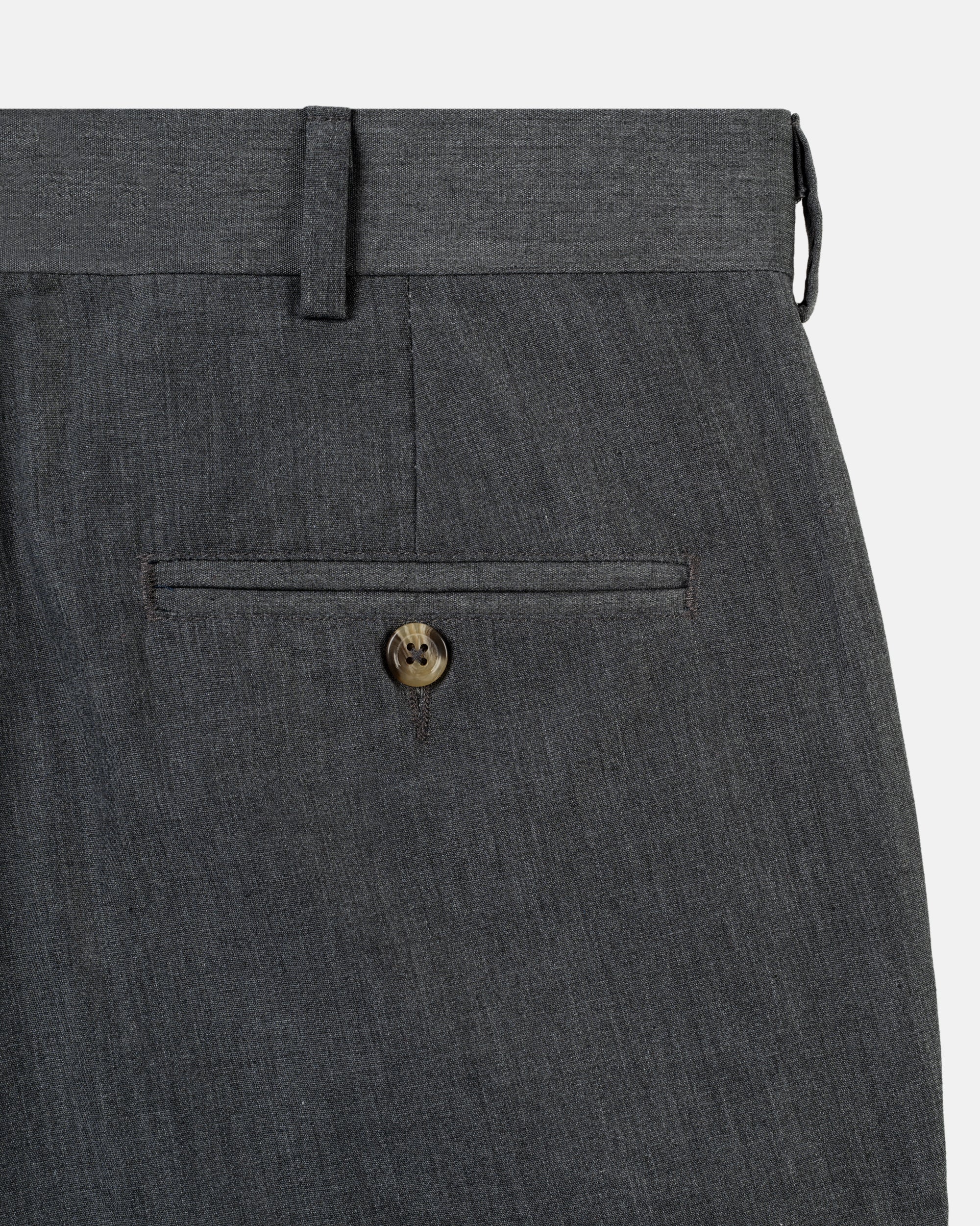 Made-in-USA Charcoal Cotton Poplin Pant