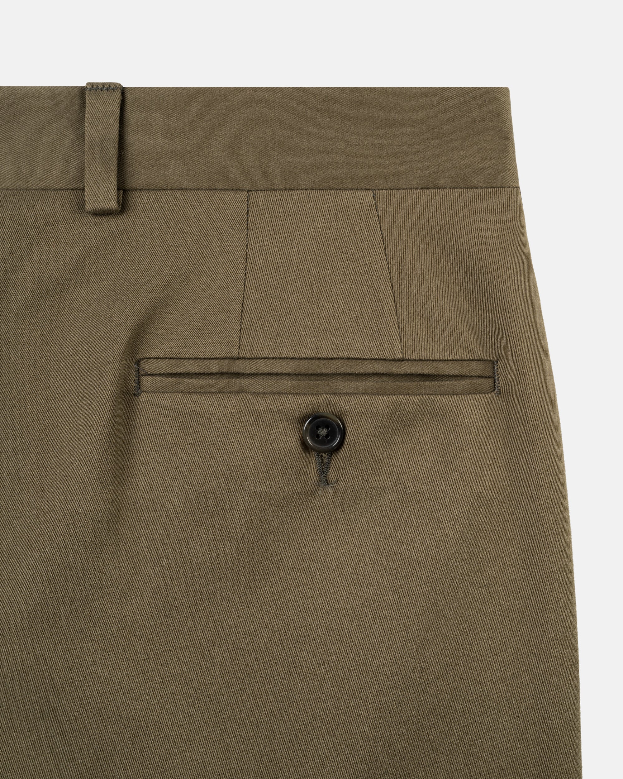 Made-in-Canada Olive Cotton Drill Cloth Trousers
