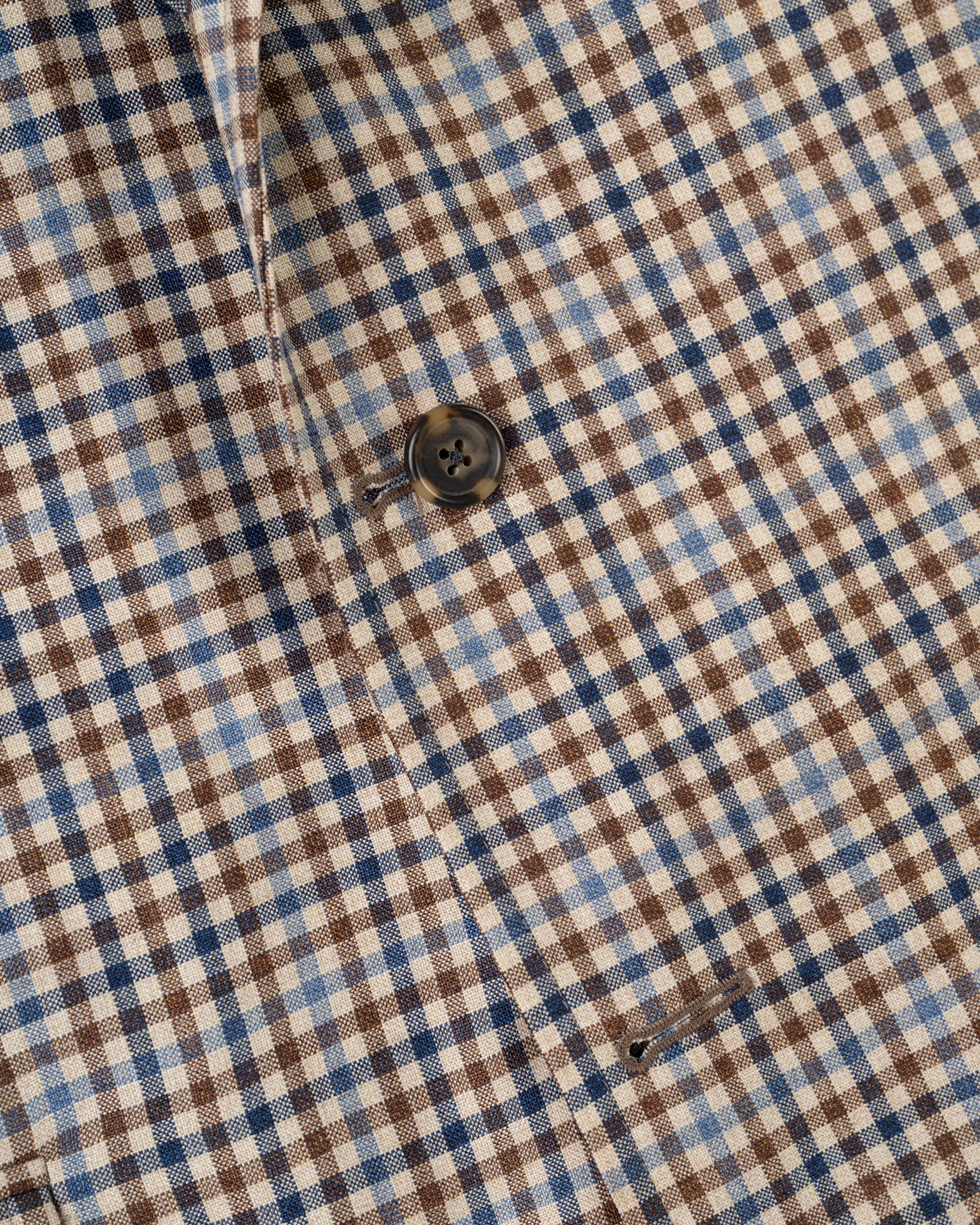 Made-in-Canada Tan & Brown Shepherd's Check Wool Sport Coat