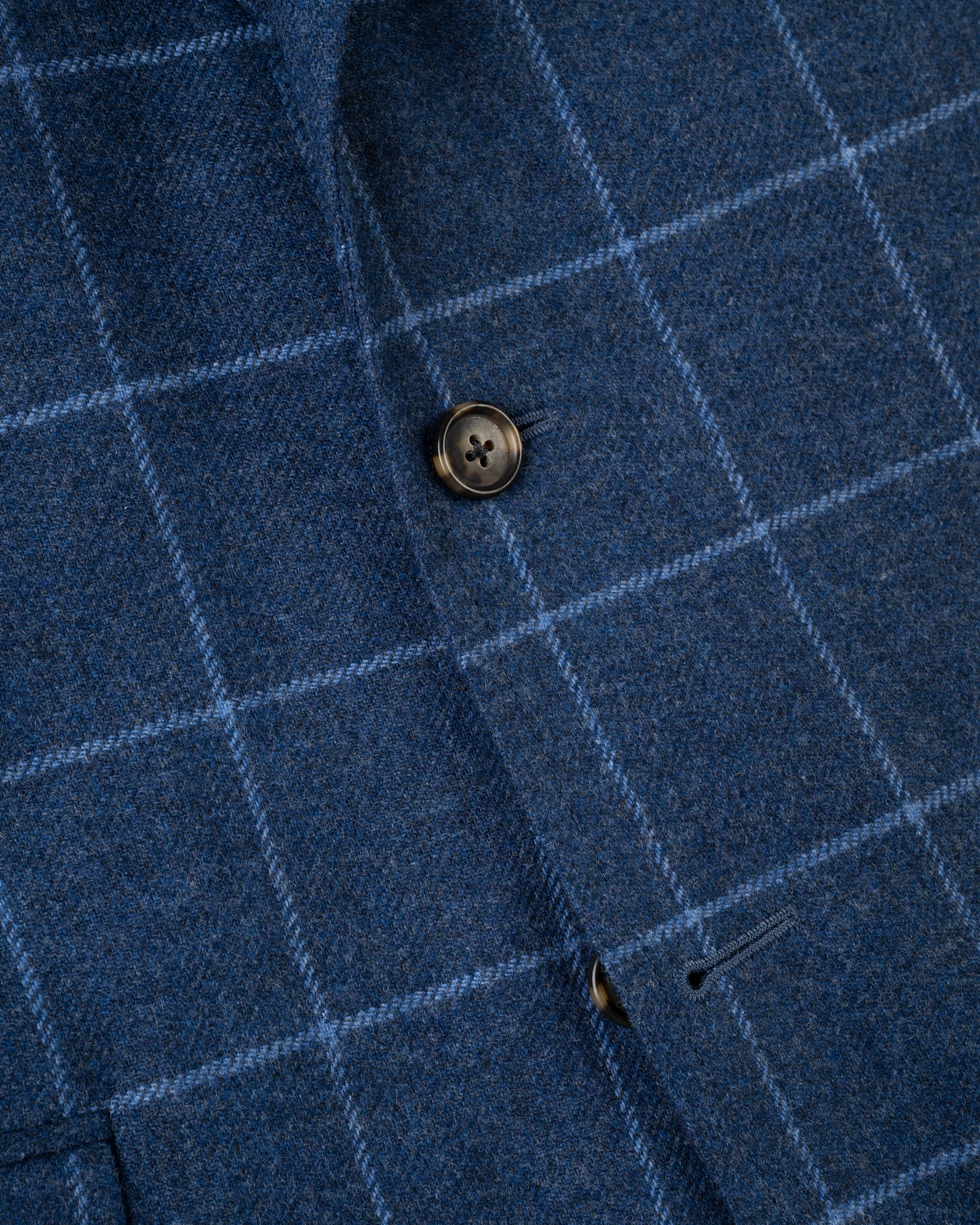Made-in-Canada Medium Blue with Light Blue Windowpane Sport Coat