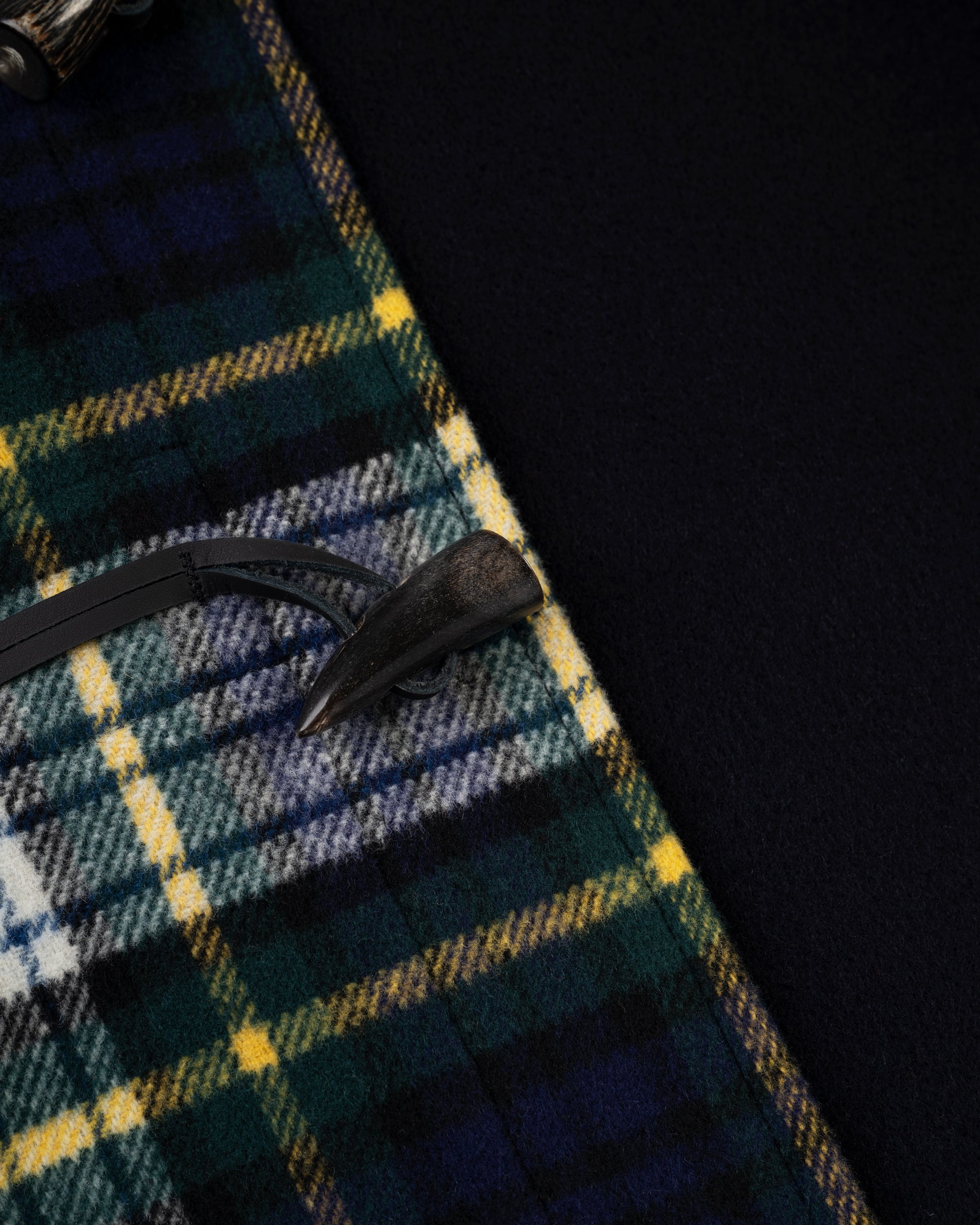 Made-in-England Dress Gordon Tartan Classic Morris Duffle Coat