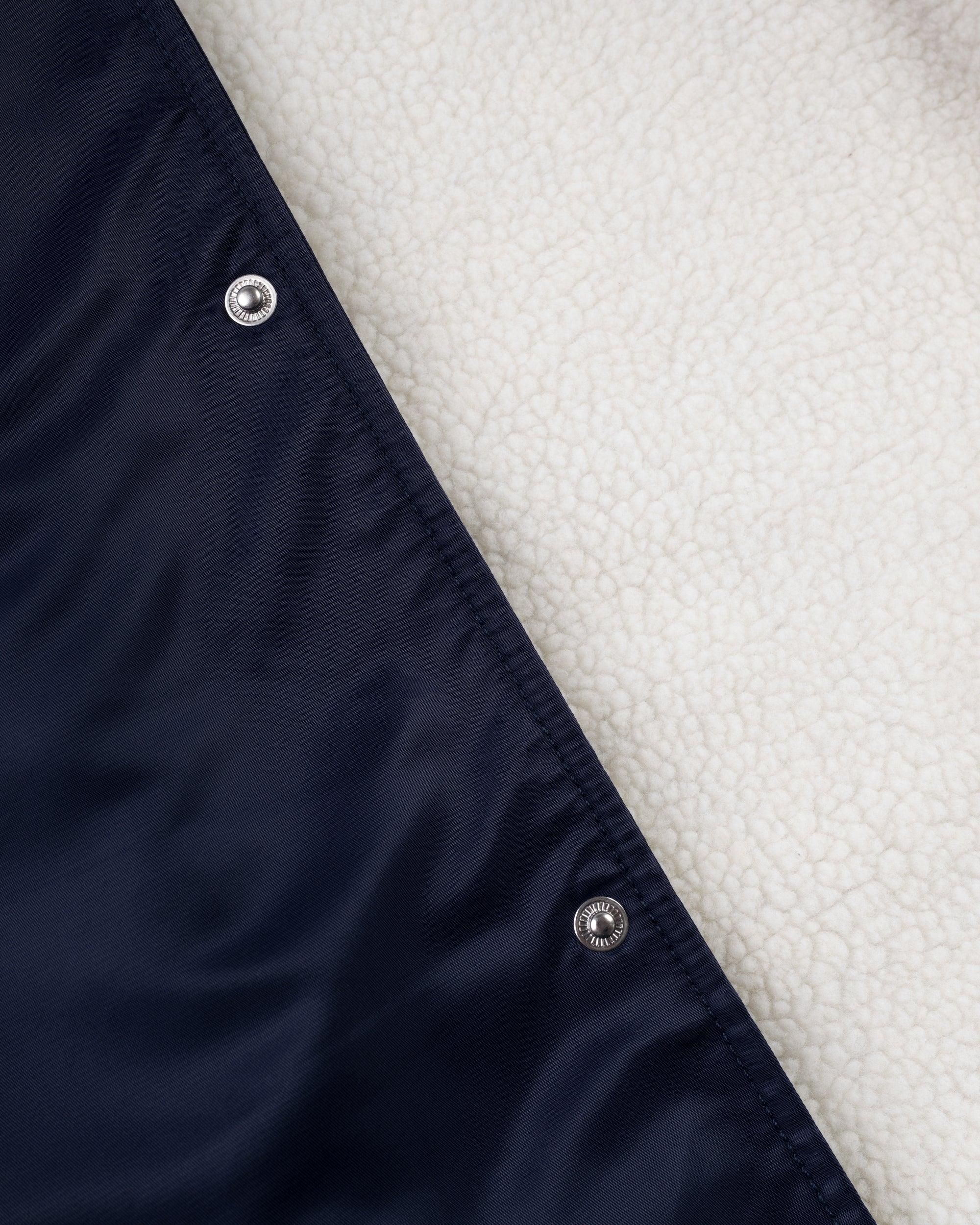 Navy Fleece-lined Sideline Coat