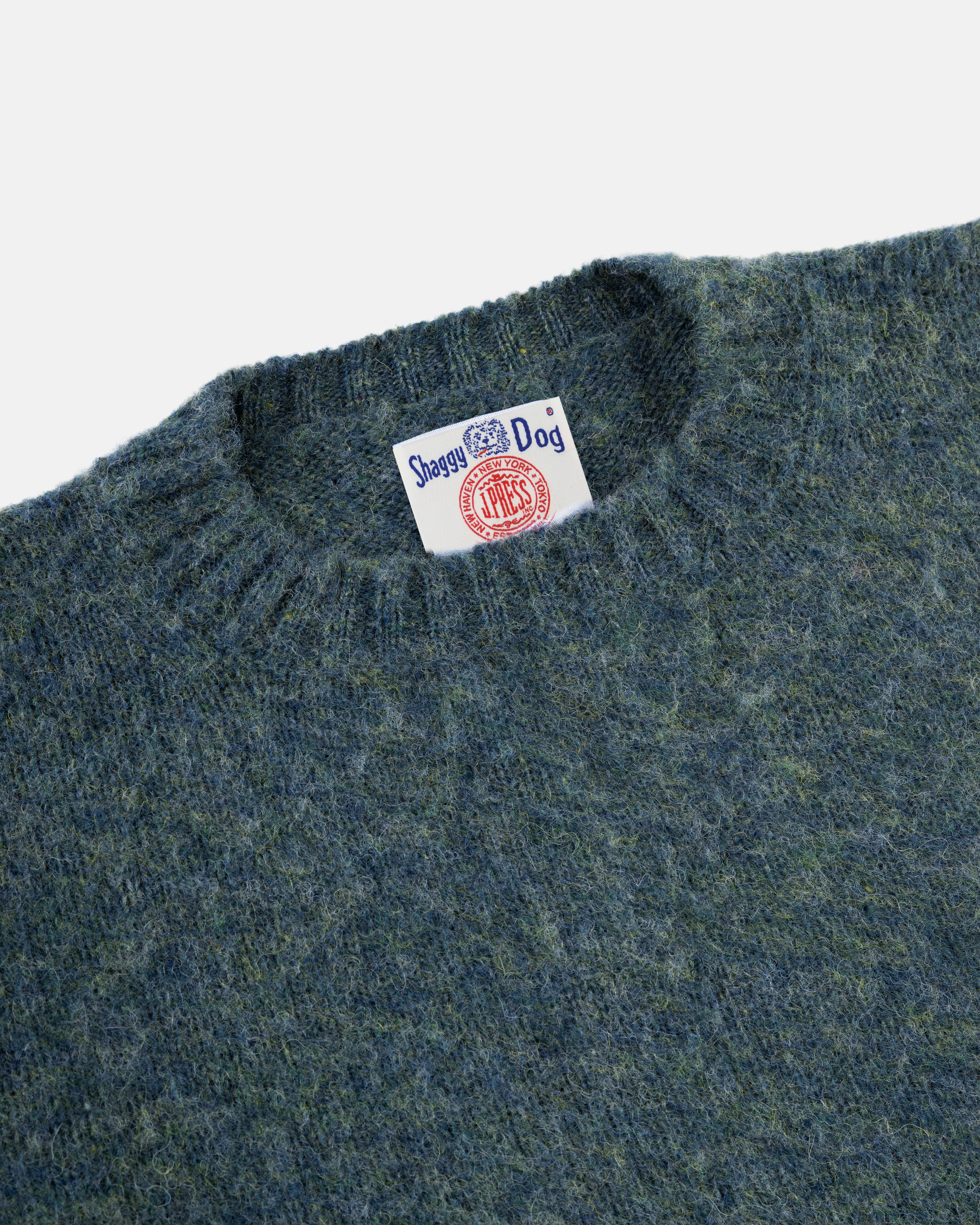 Made-in-Scotland Lovat Shaggy Dog Sweater - Classic Fit