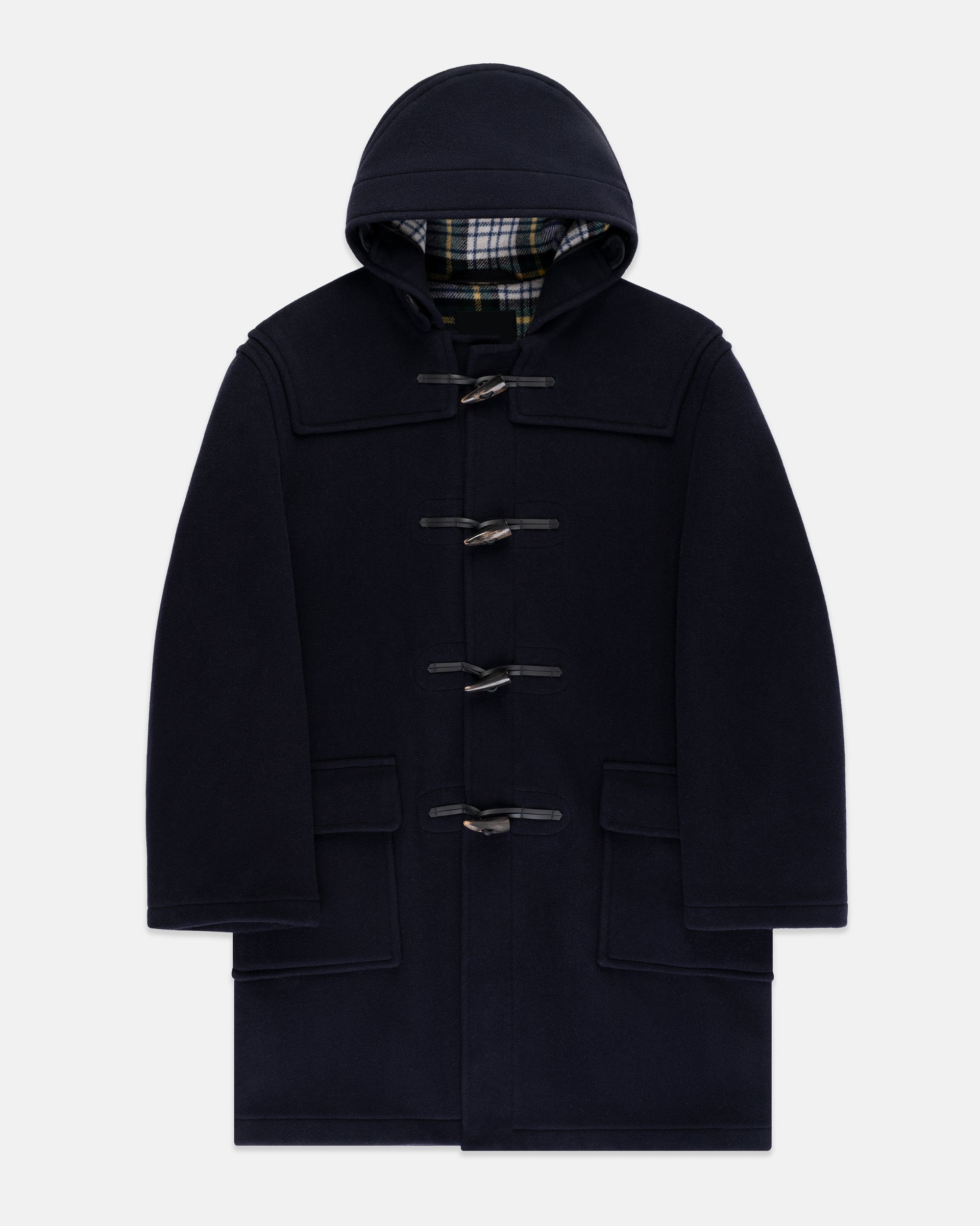 Made-in-England Navy Classic Morris Duffle Coat