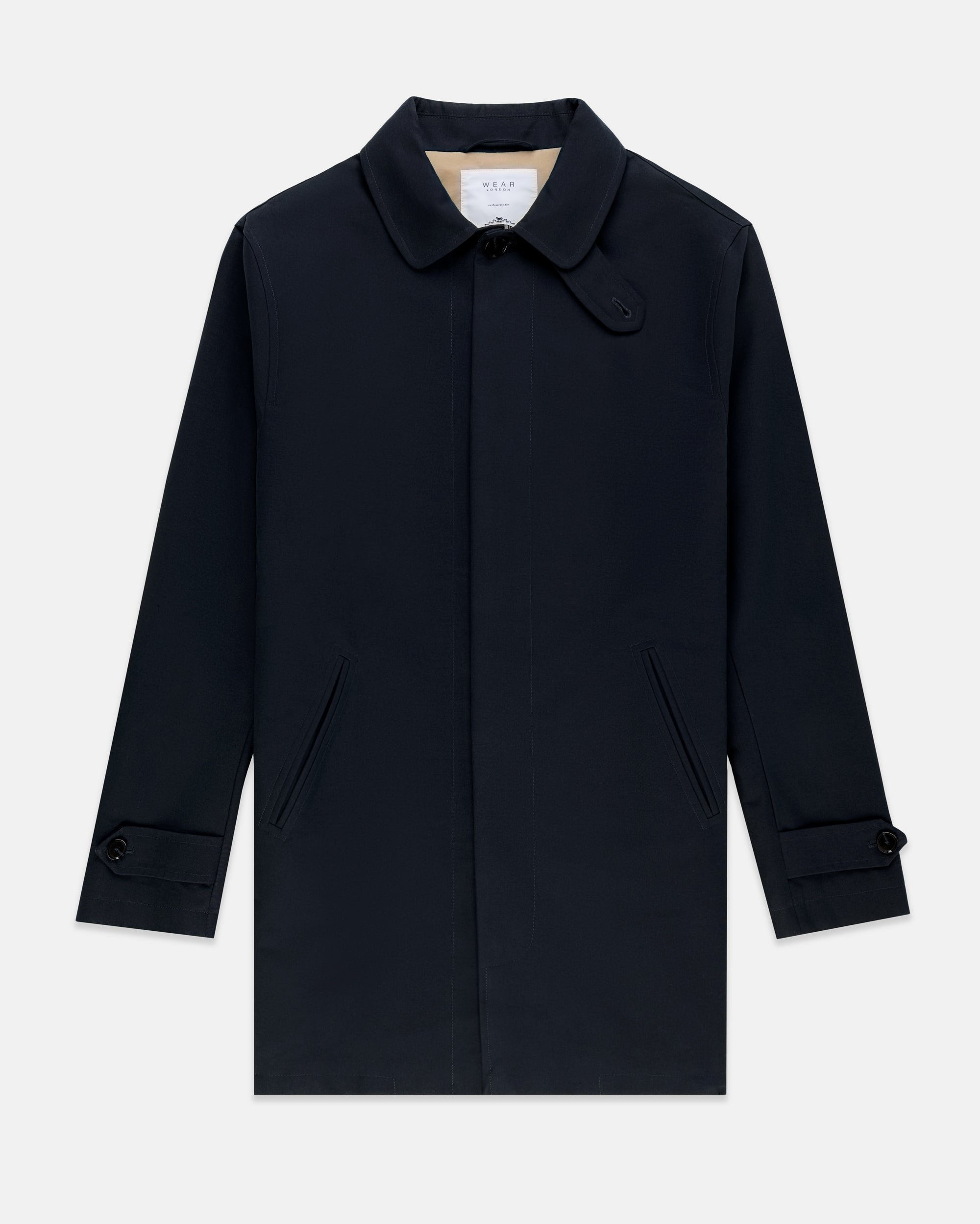 Made-in-England Navy Cotton London Mac