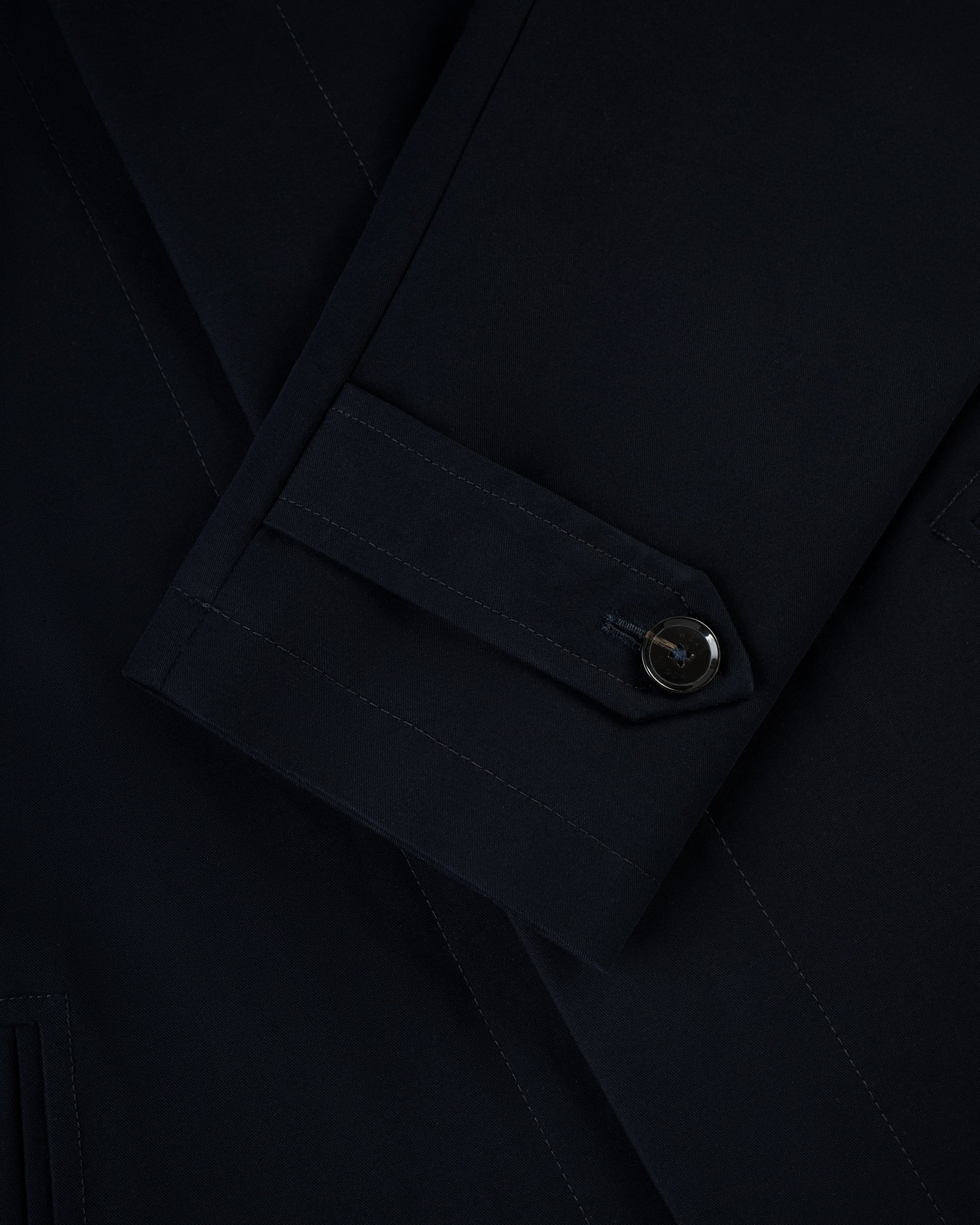 Made-in-England Navy Cotton London Mac