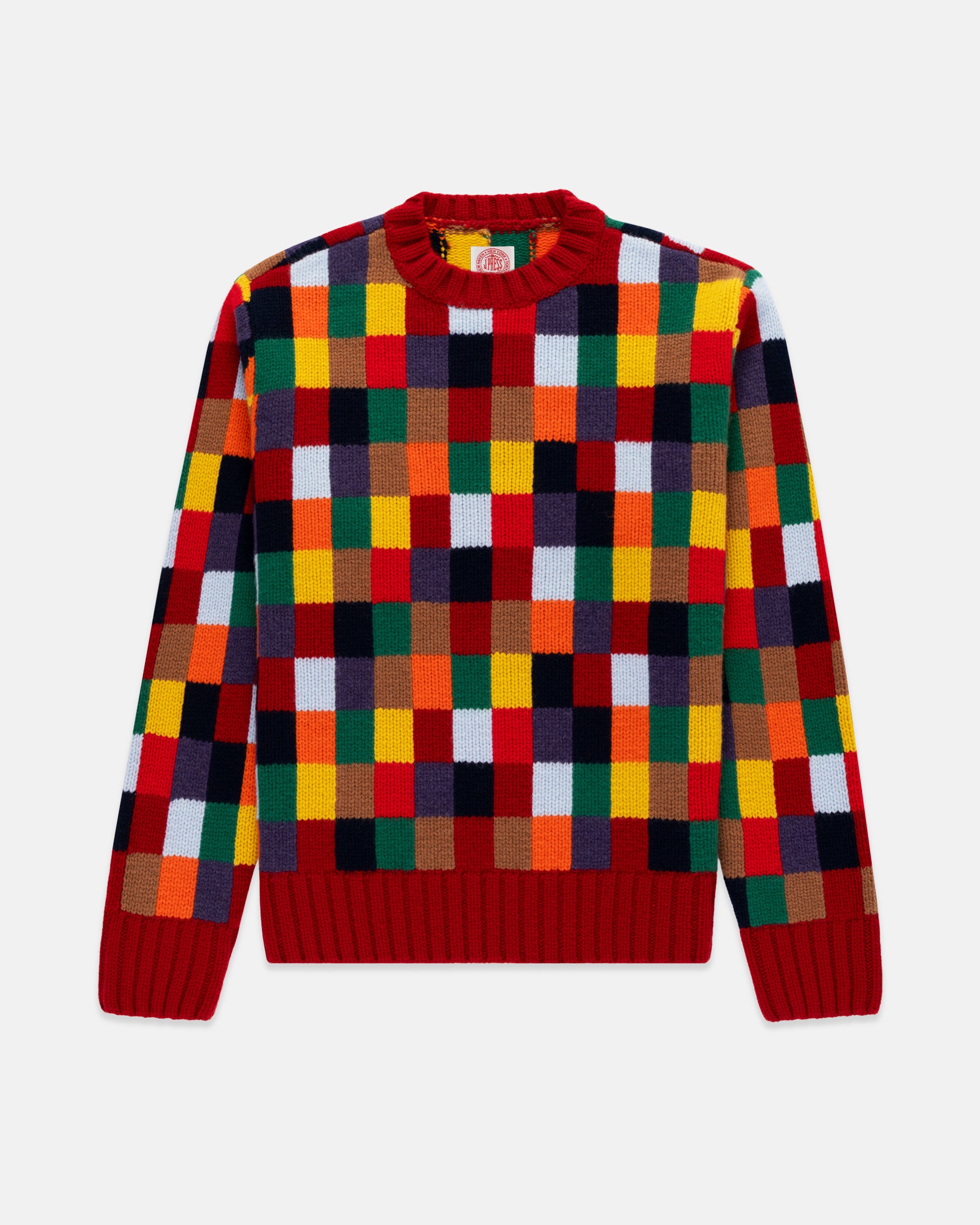 Patchwork Wool Sweater