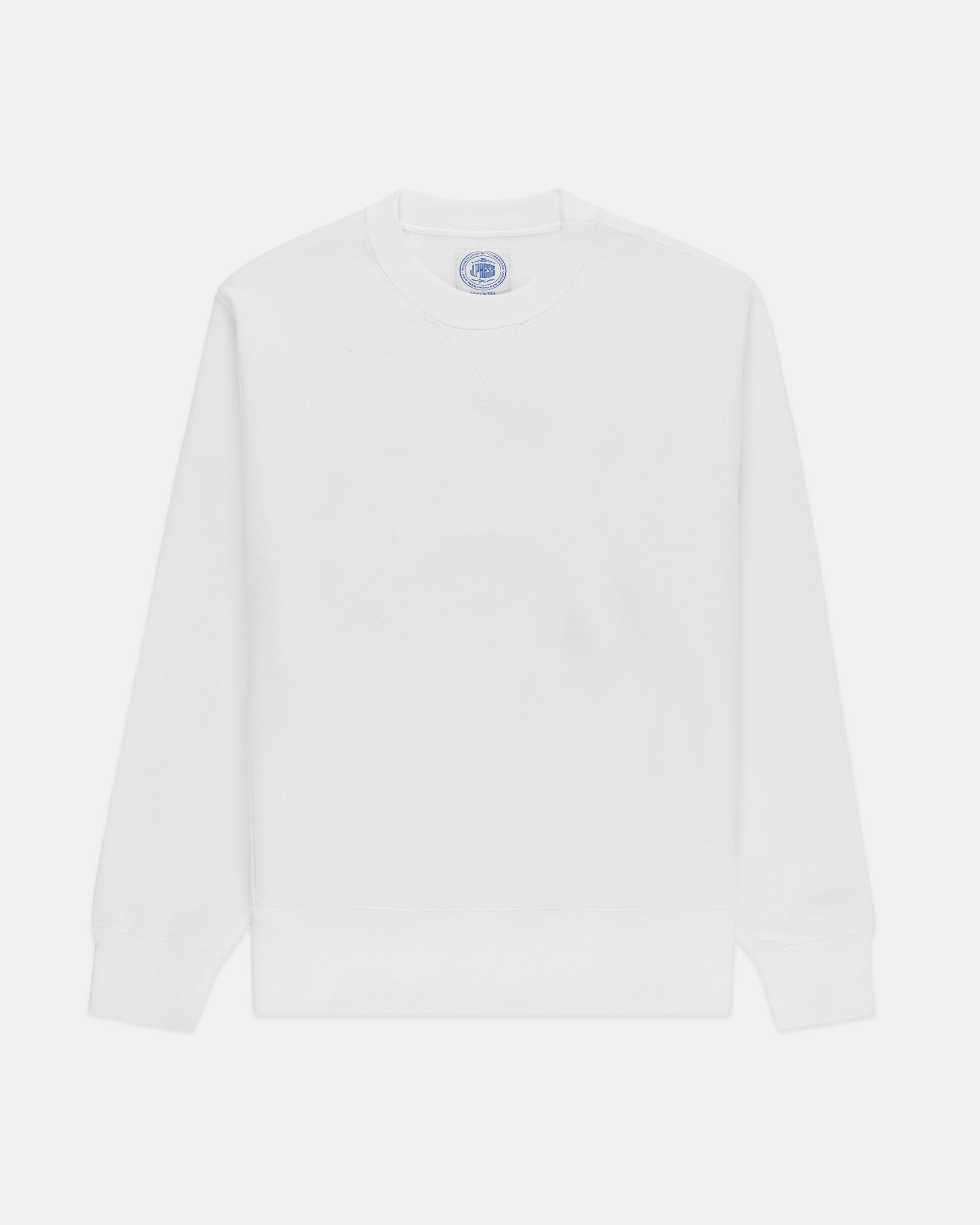 Made-in-USA White Heavyweight Sweatshirt
