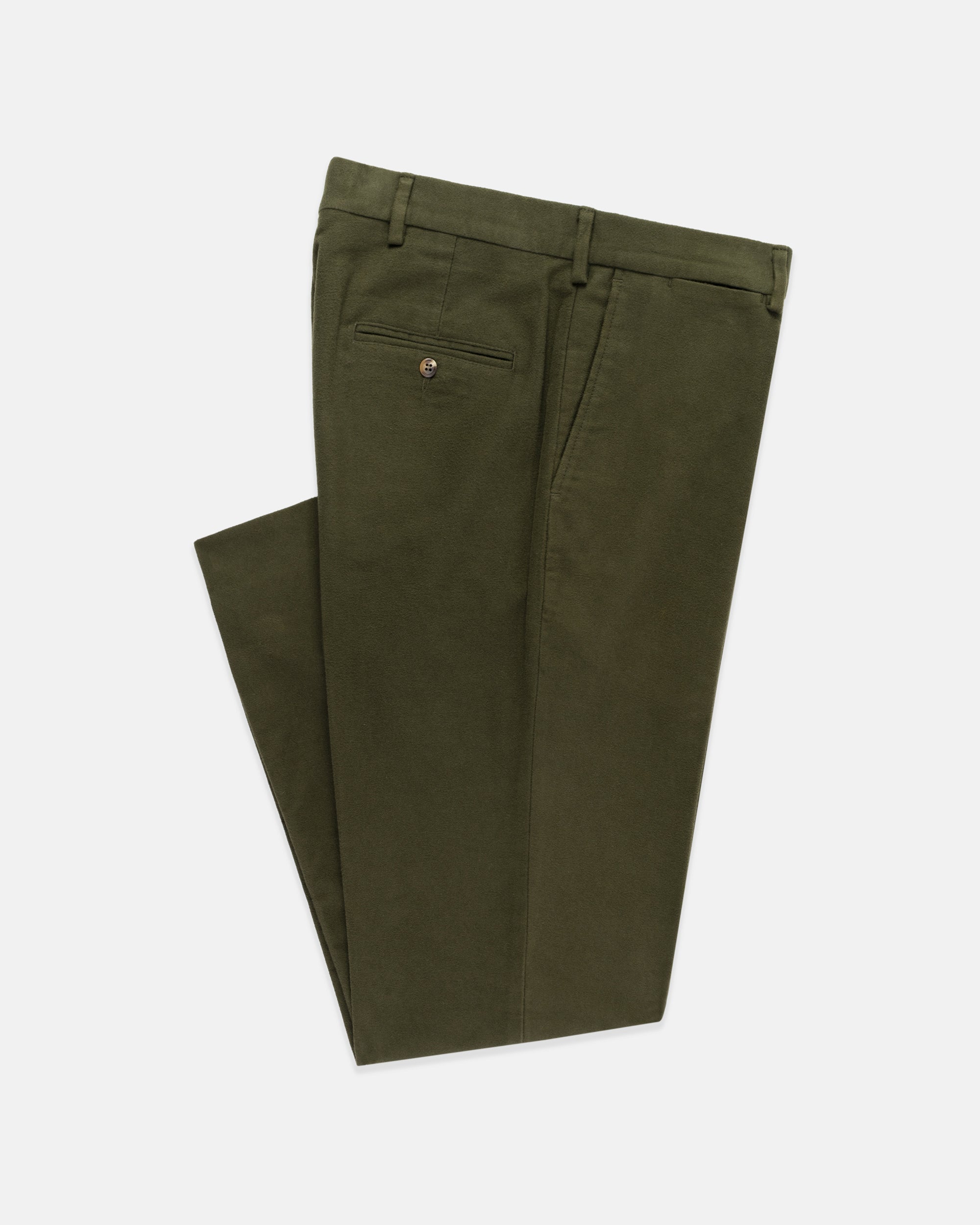 Dark Olive English Moleskin Pant