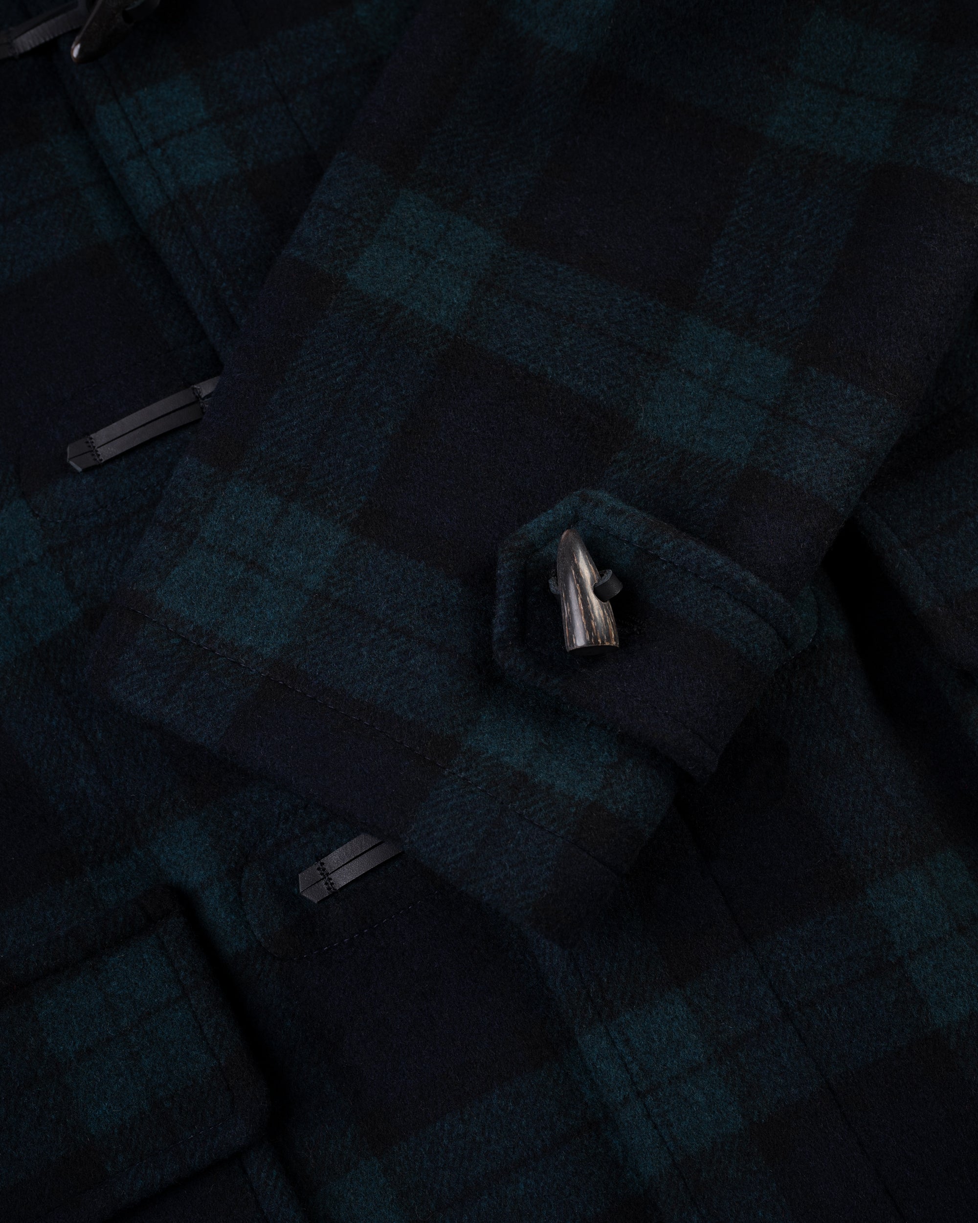 Made-in-England Blackwatch Classic Morris Duffle Coat