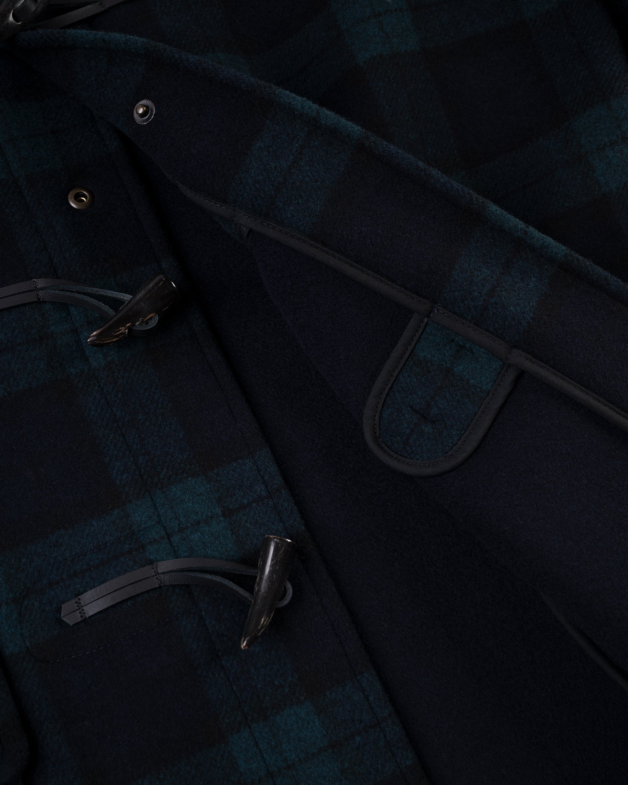Made-in-England Blackwatch Classic Morris Duffle Coat