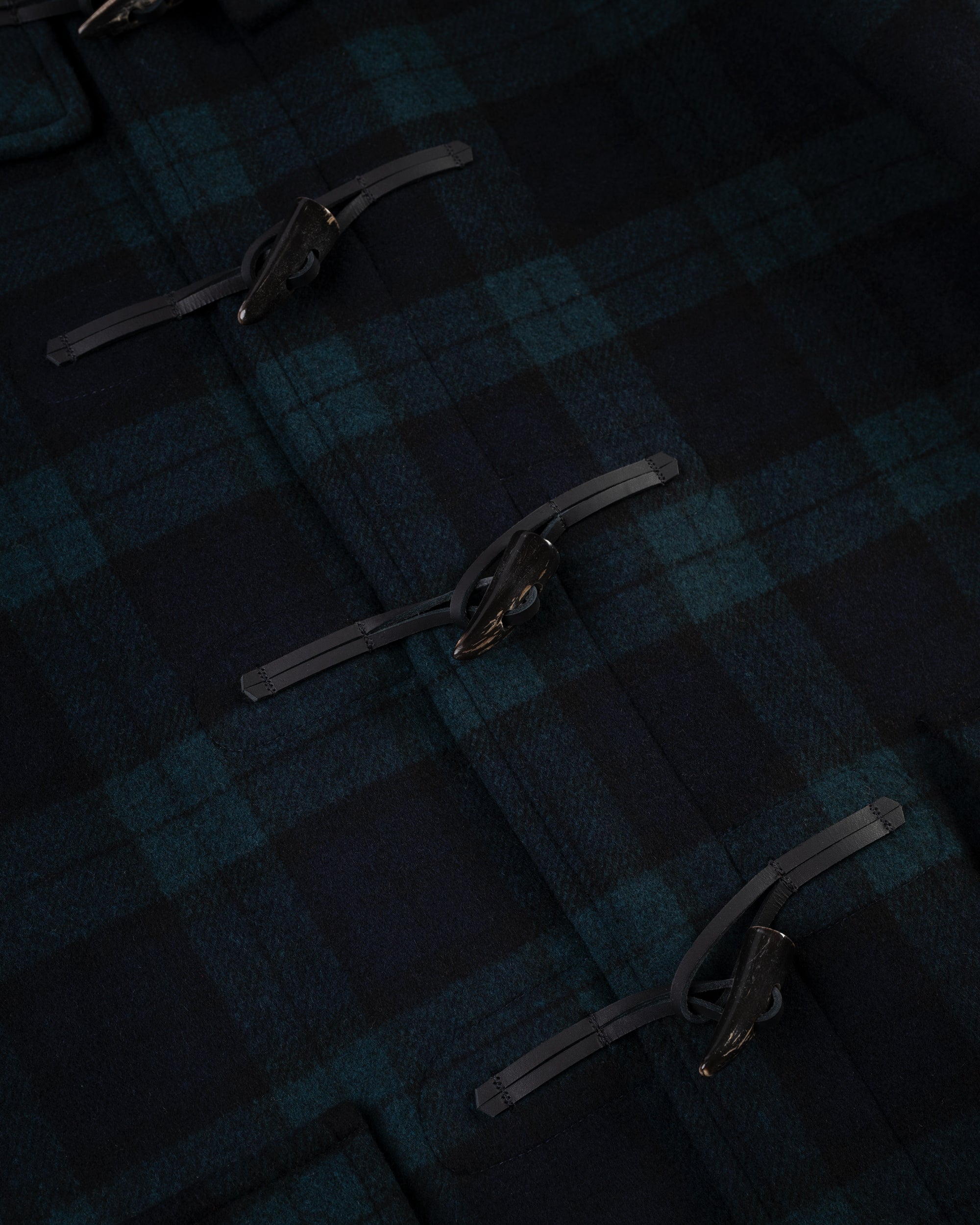 Made-in-England Blackwatch Classic Morris Duffle Coat