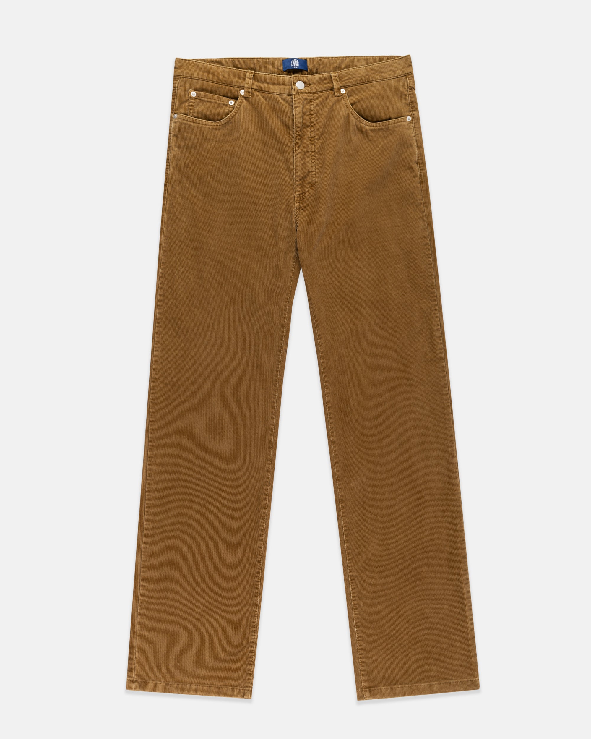 Tan 5-Pocket Corduroy Pant
