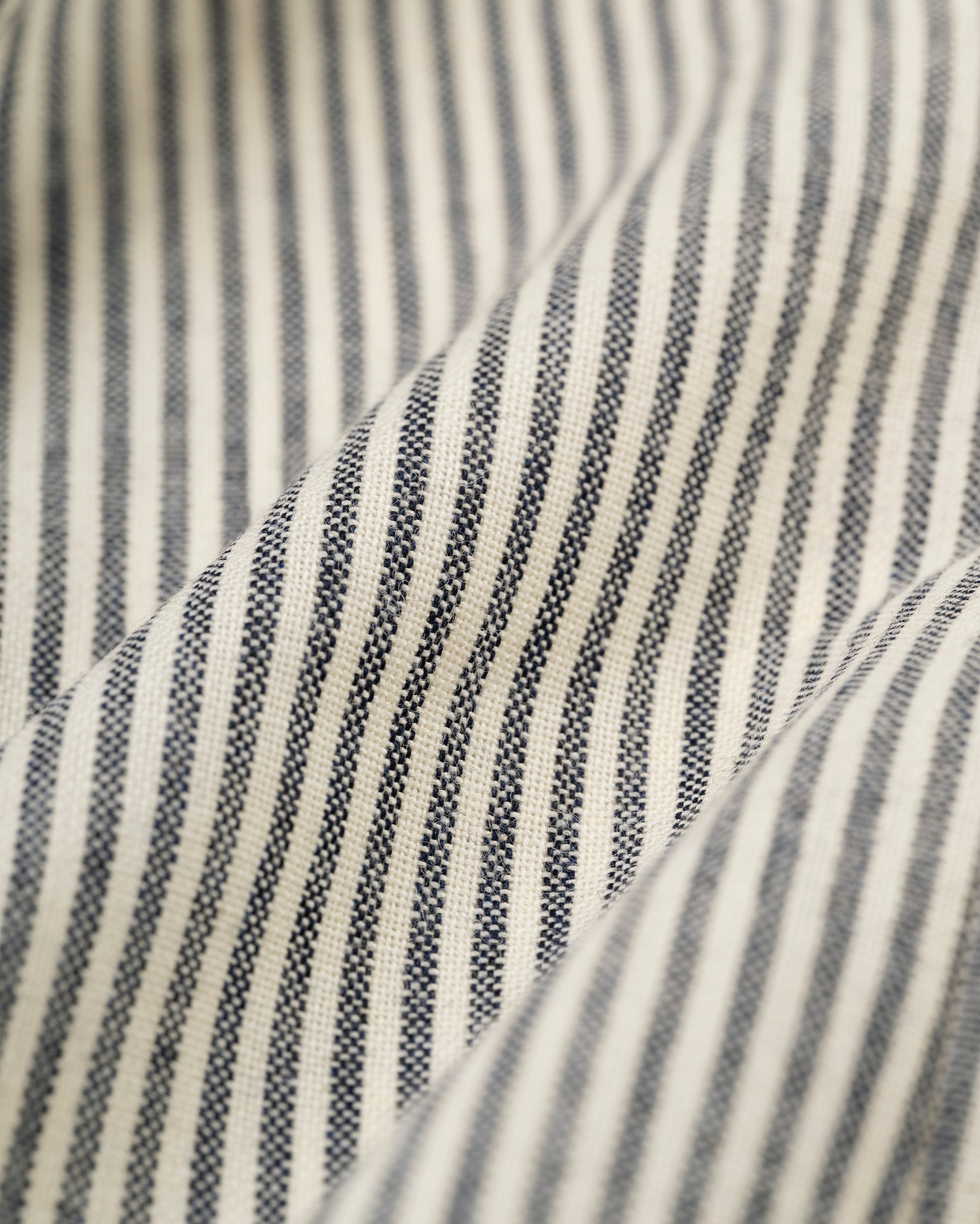 Made-in-USA Cream & Grey Oxford Stripe Fox Air Wool Sport Coat