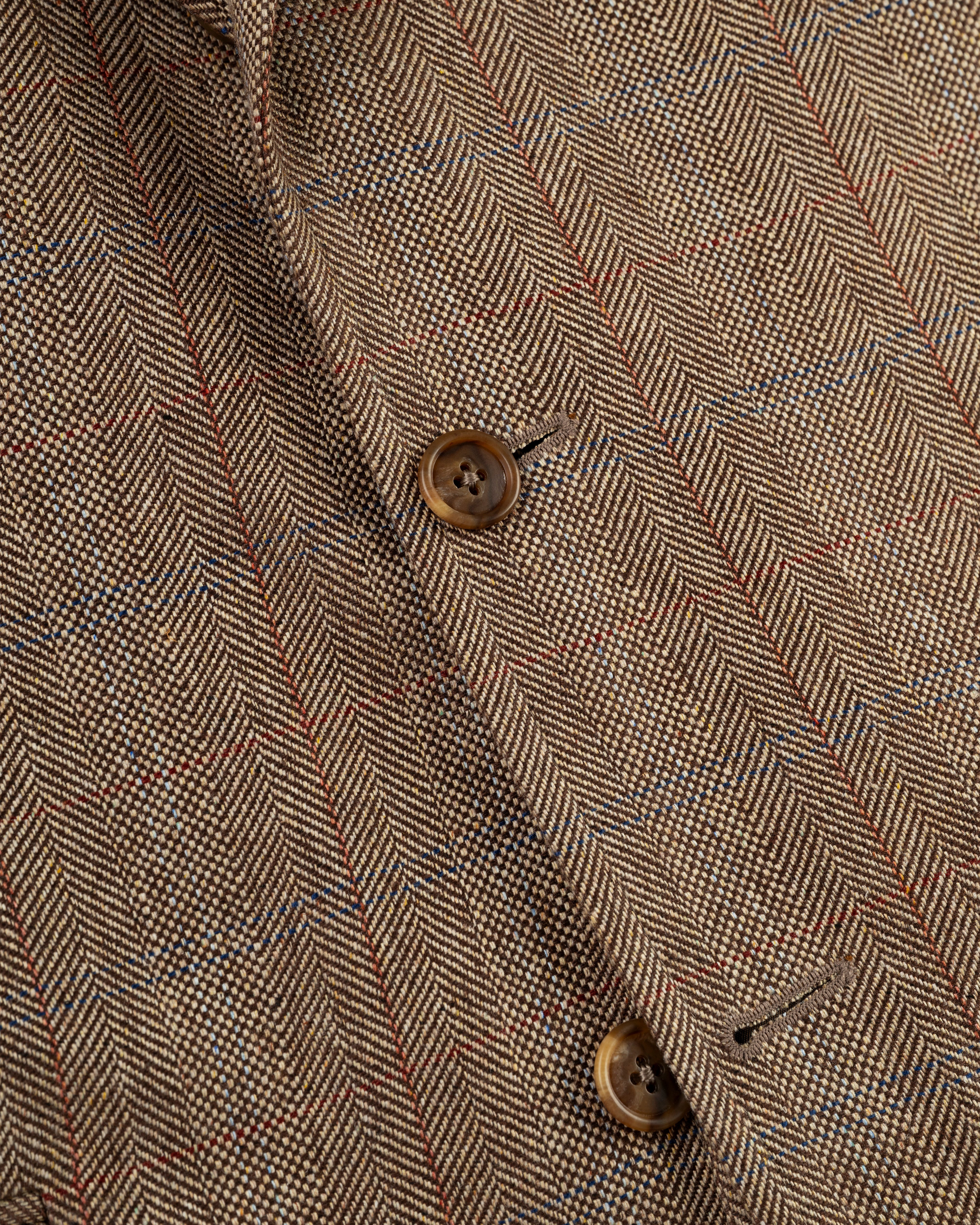 Made-in-Canada Light Brown Barleybone Windowpane Silk Sport Coat