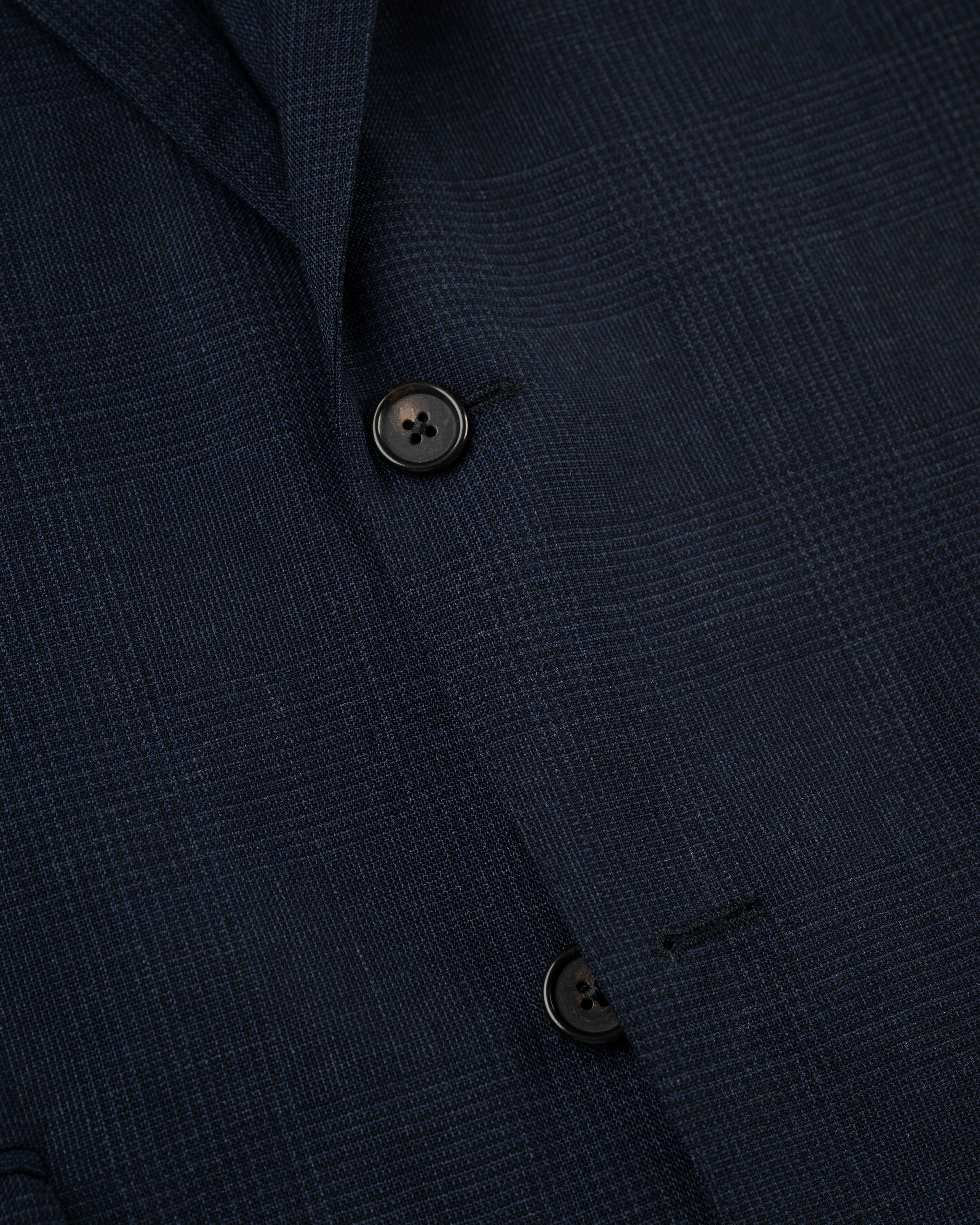 Made-in-USA Muted Navy Plaid Fox Air Suit