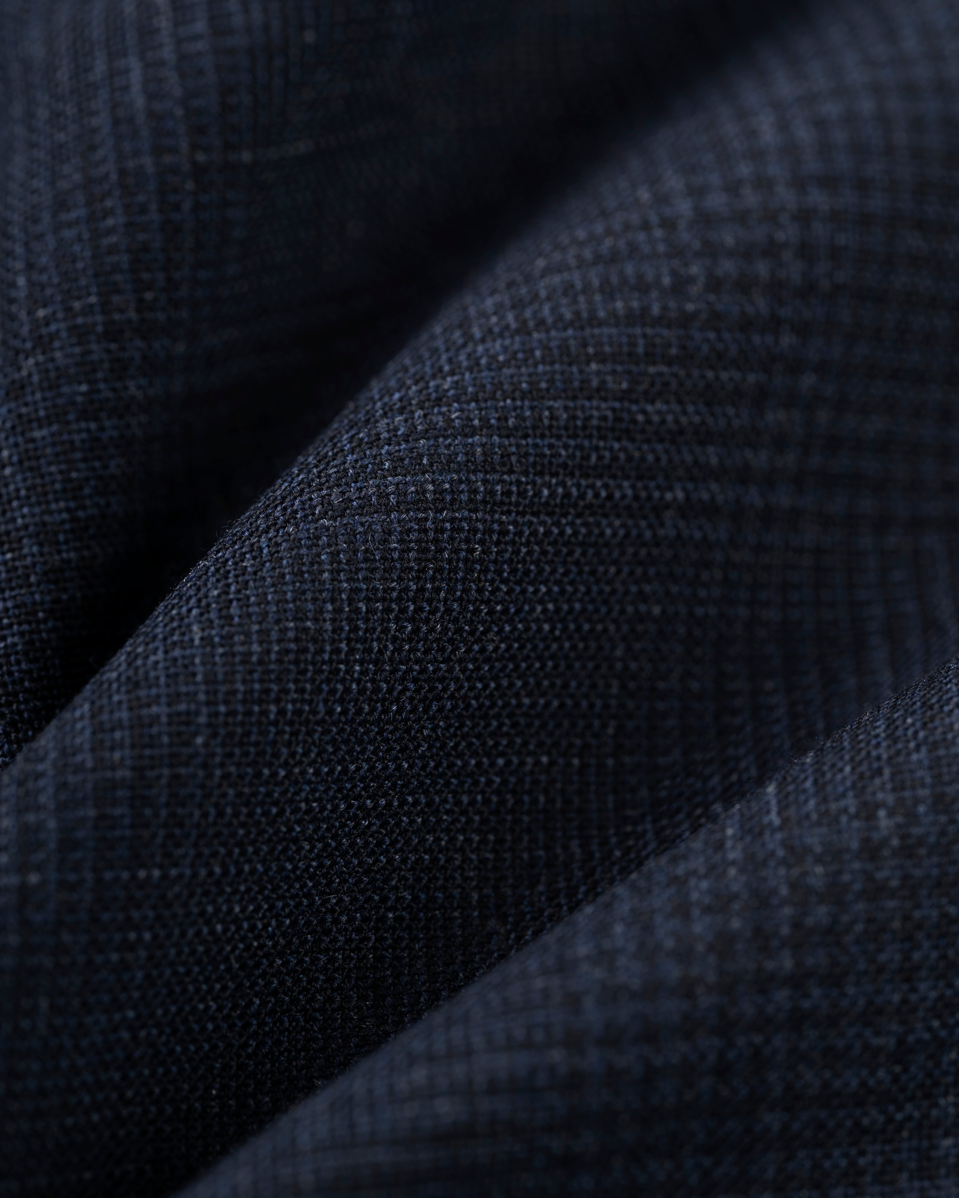 Made-in-USA Muted Navy Plaid Fox Air Suit