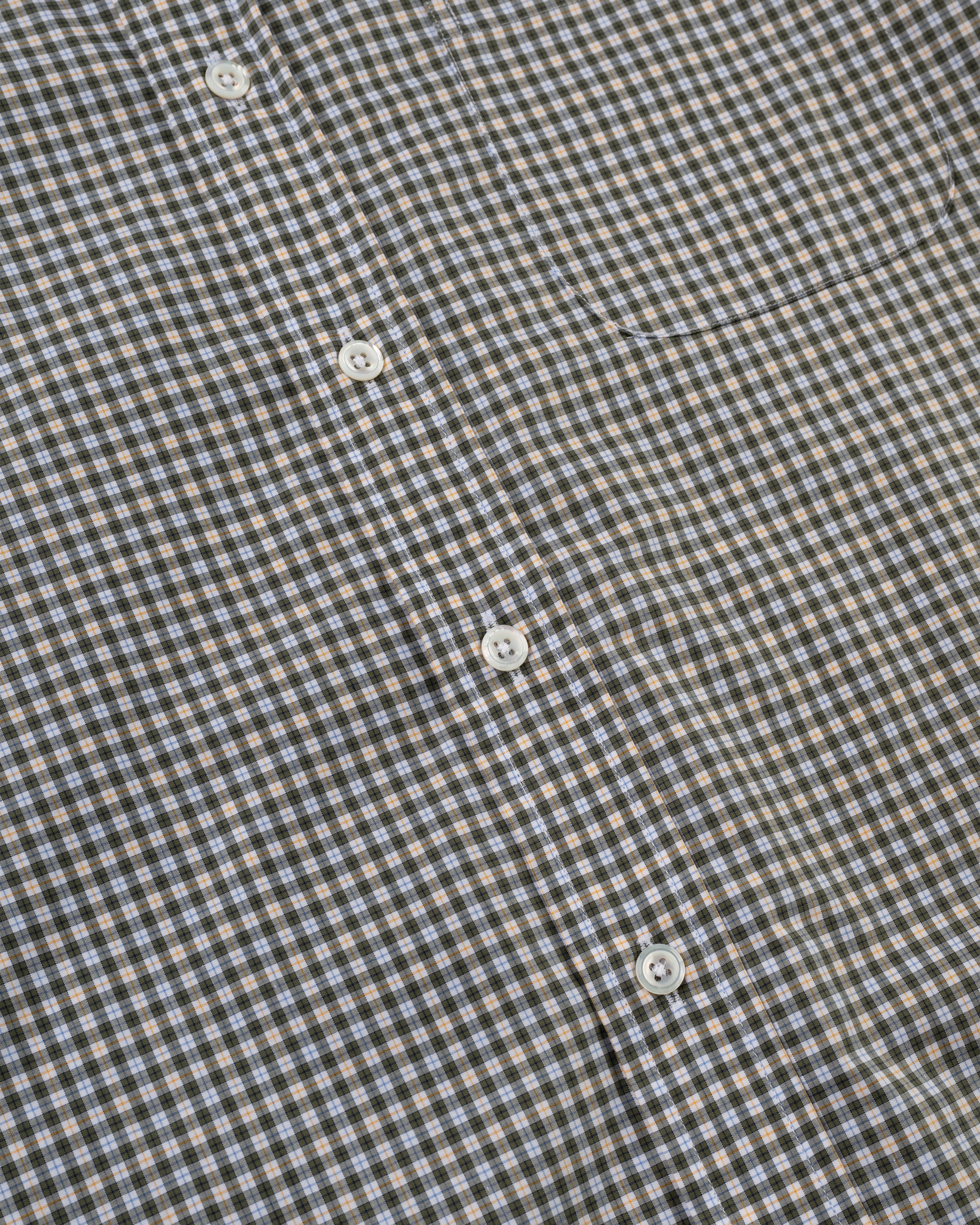 Made-in-USA Blue & Orange Check Sport Shirt - Classic Fit