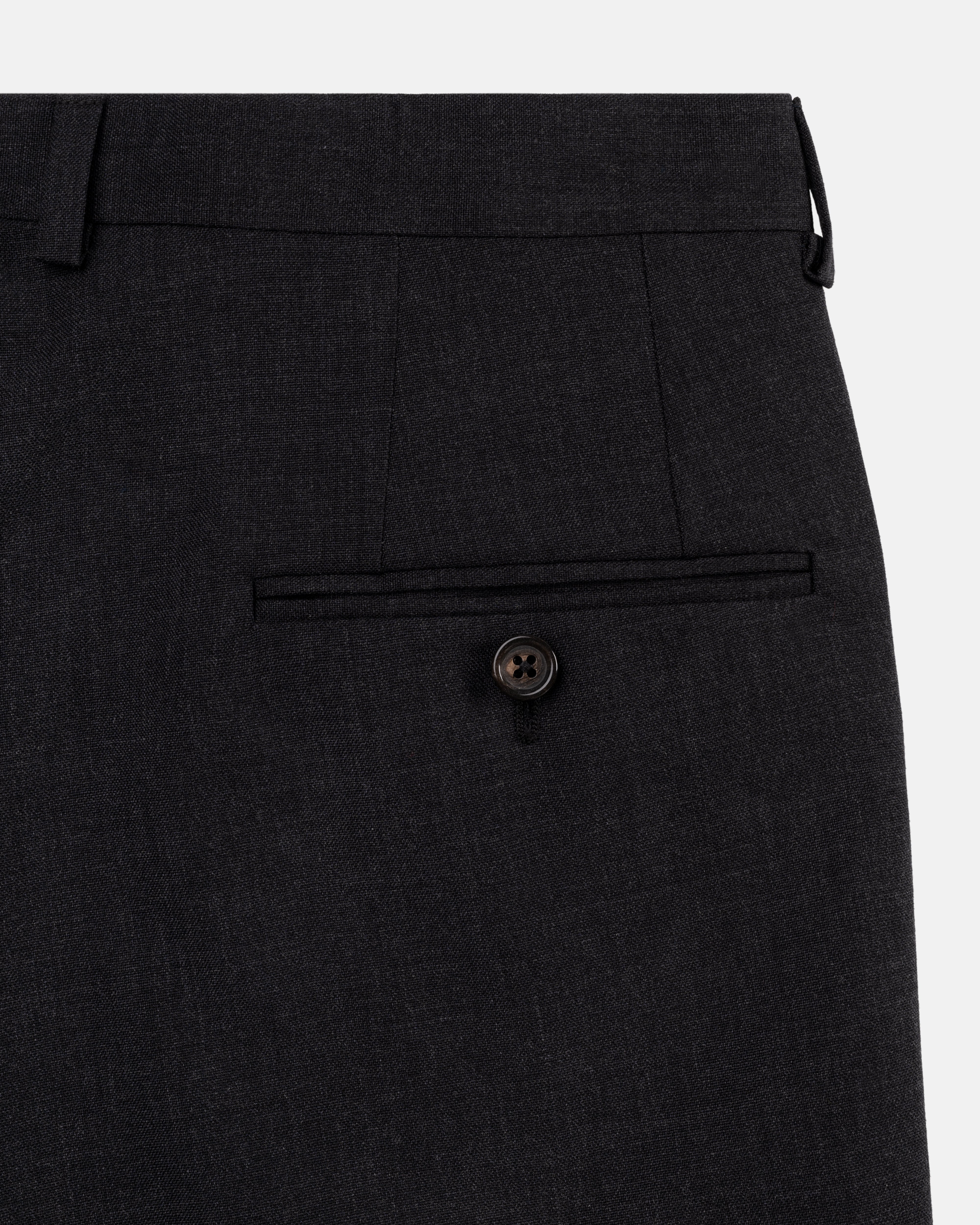 Made-in-USA Charcoal Fox Air Wool Trouser