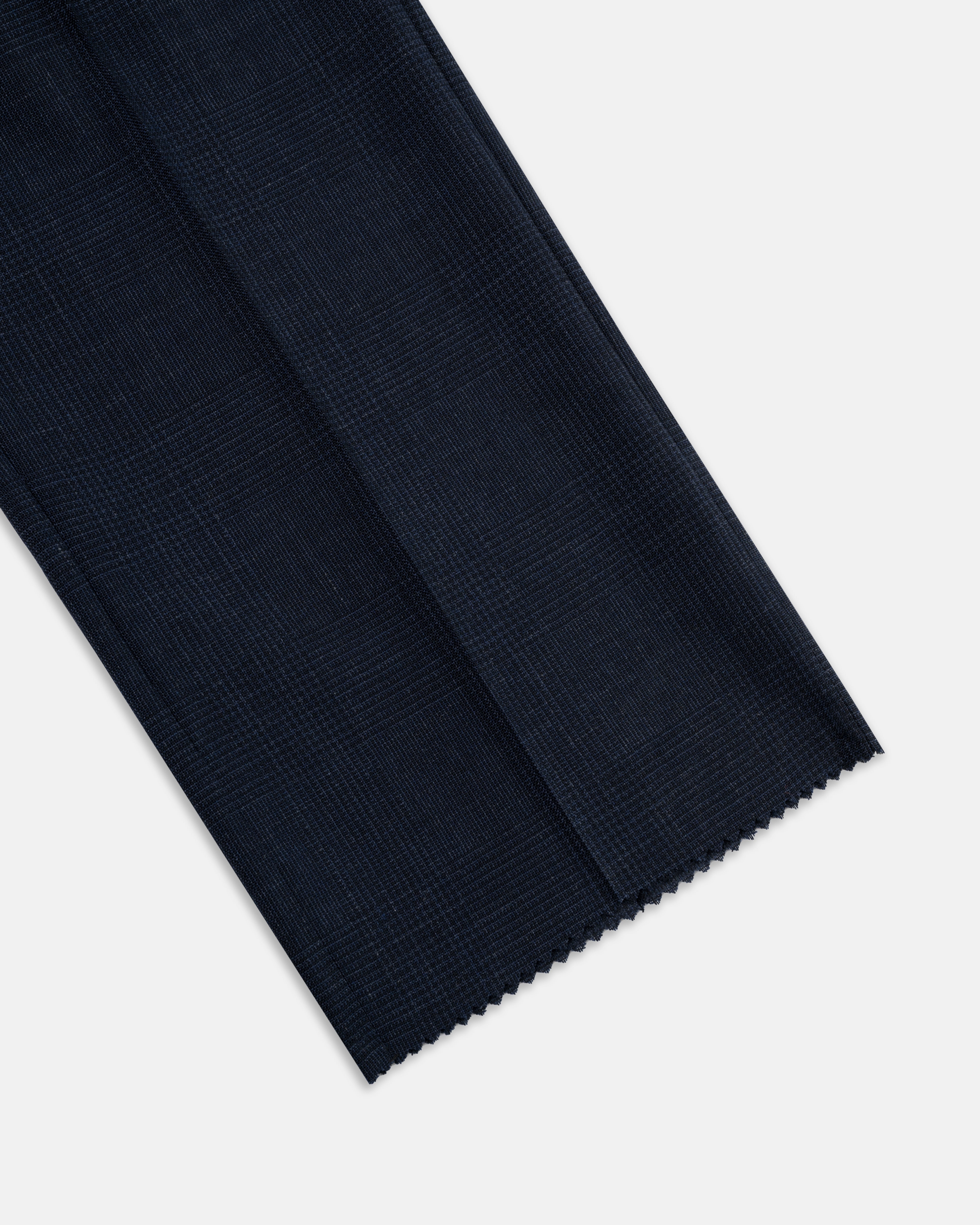 Made-in-USA Muted Navy Plaid Fox Air Suit