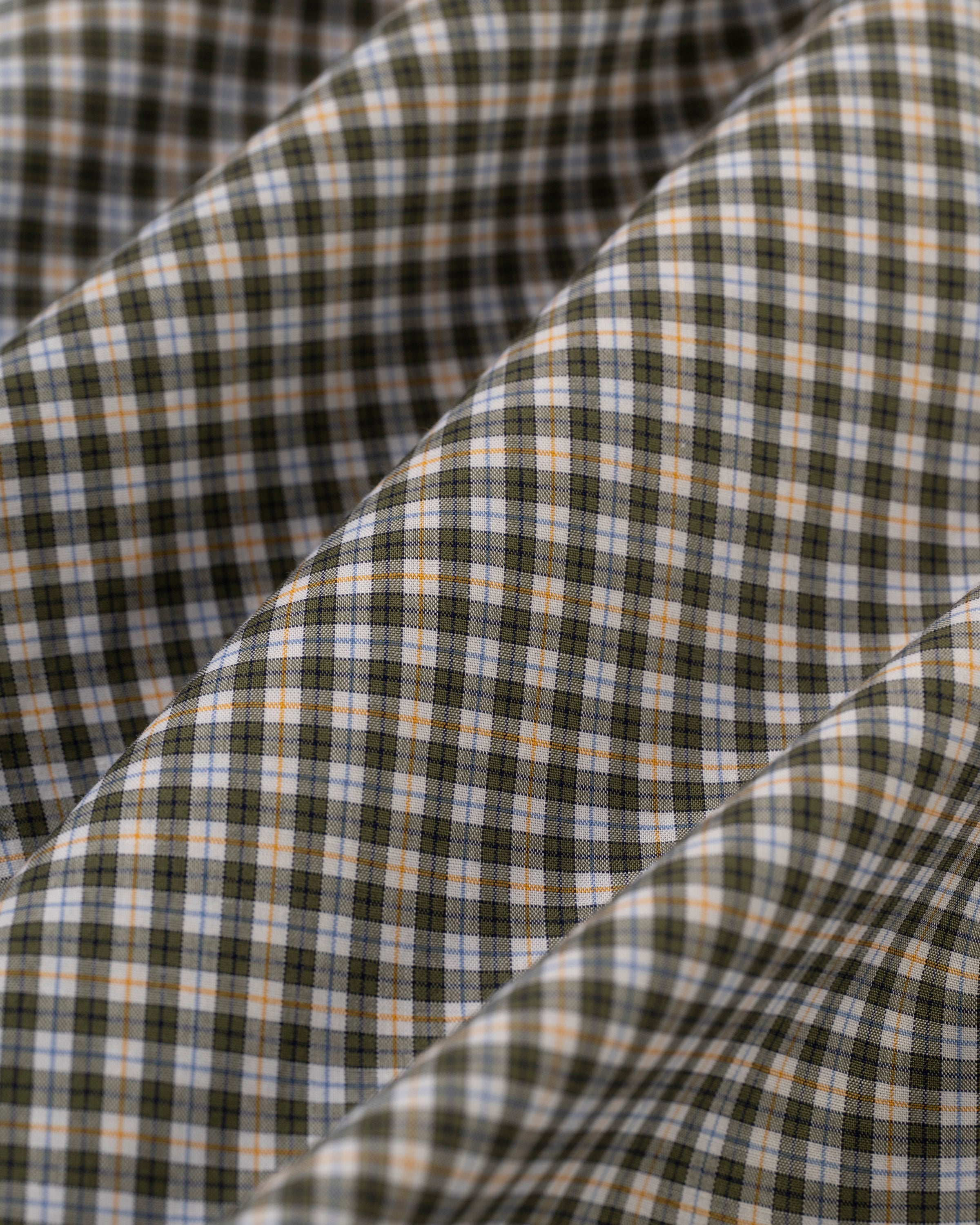 Made-in-USA Blue & Orange Check Sport Shirt - Classic Fit