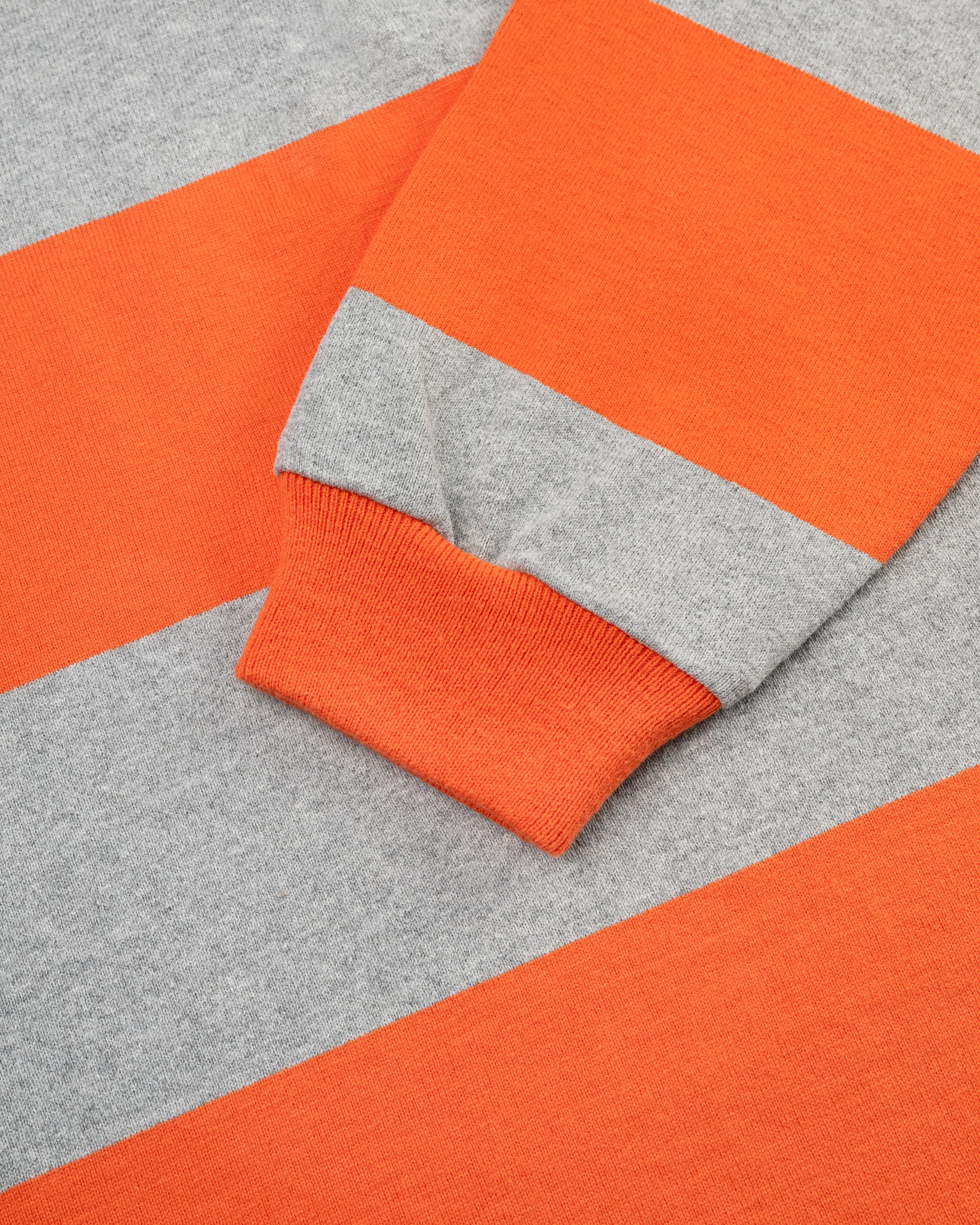 Made-in-USA Grey Guard Stripe Cotton Rugby