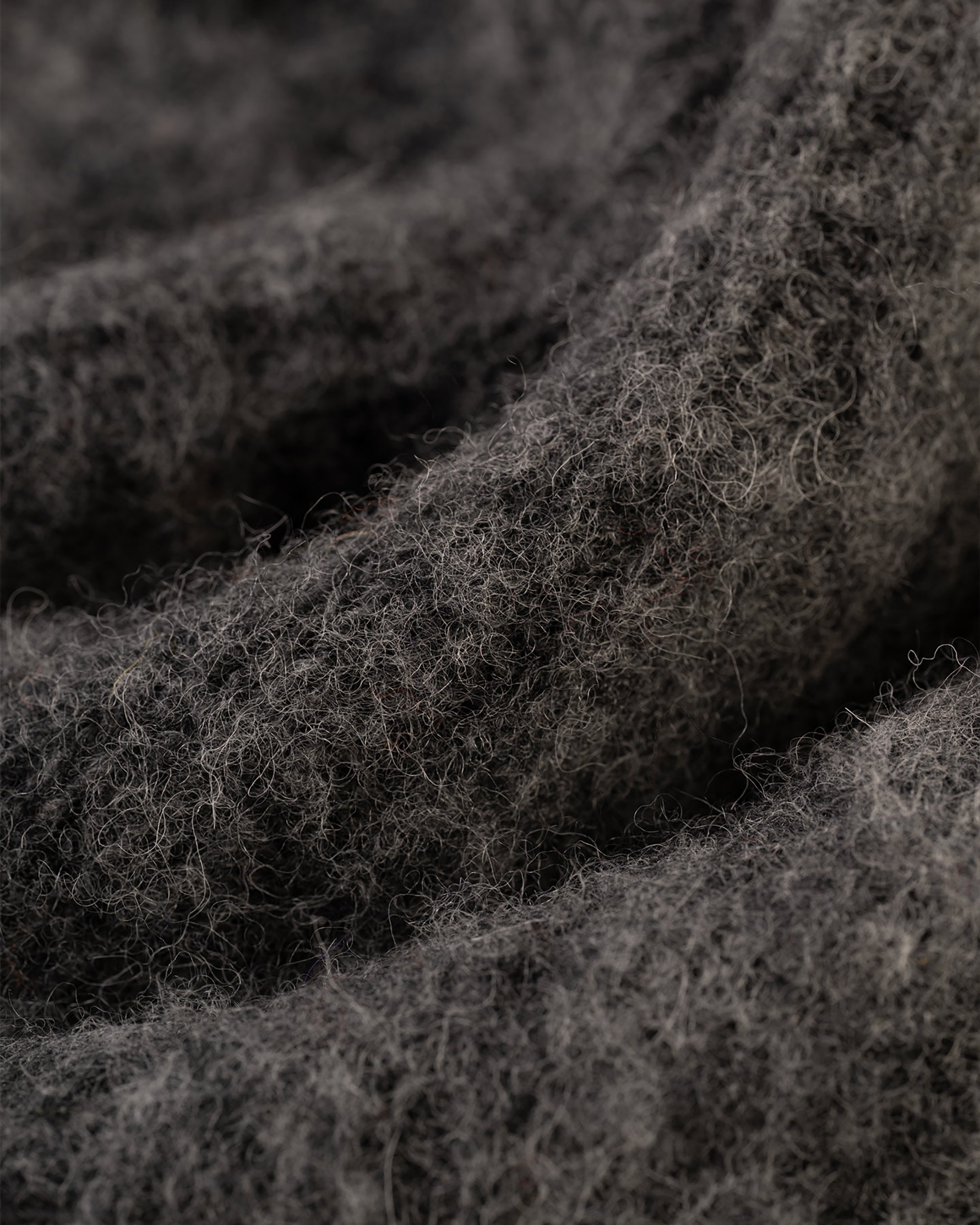 Made-in-Scotland Gray Shaggy Dog Cableknit Sweater - Classic Fit