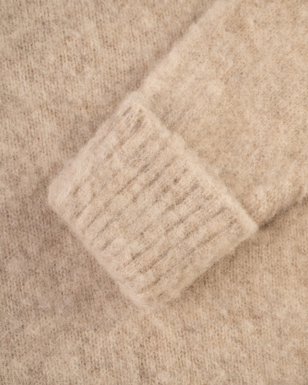 Made-in-Scotland Ivory Shaggy Dog Sweater - Classic Fit